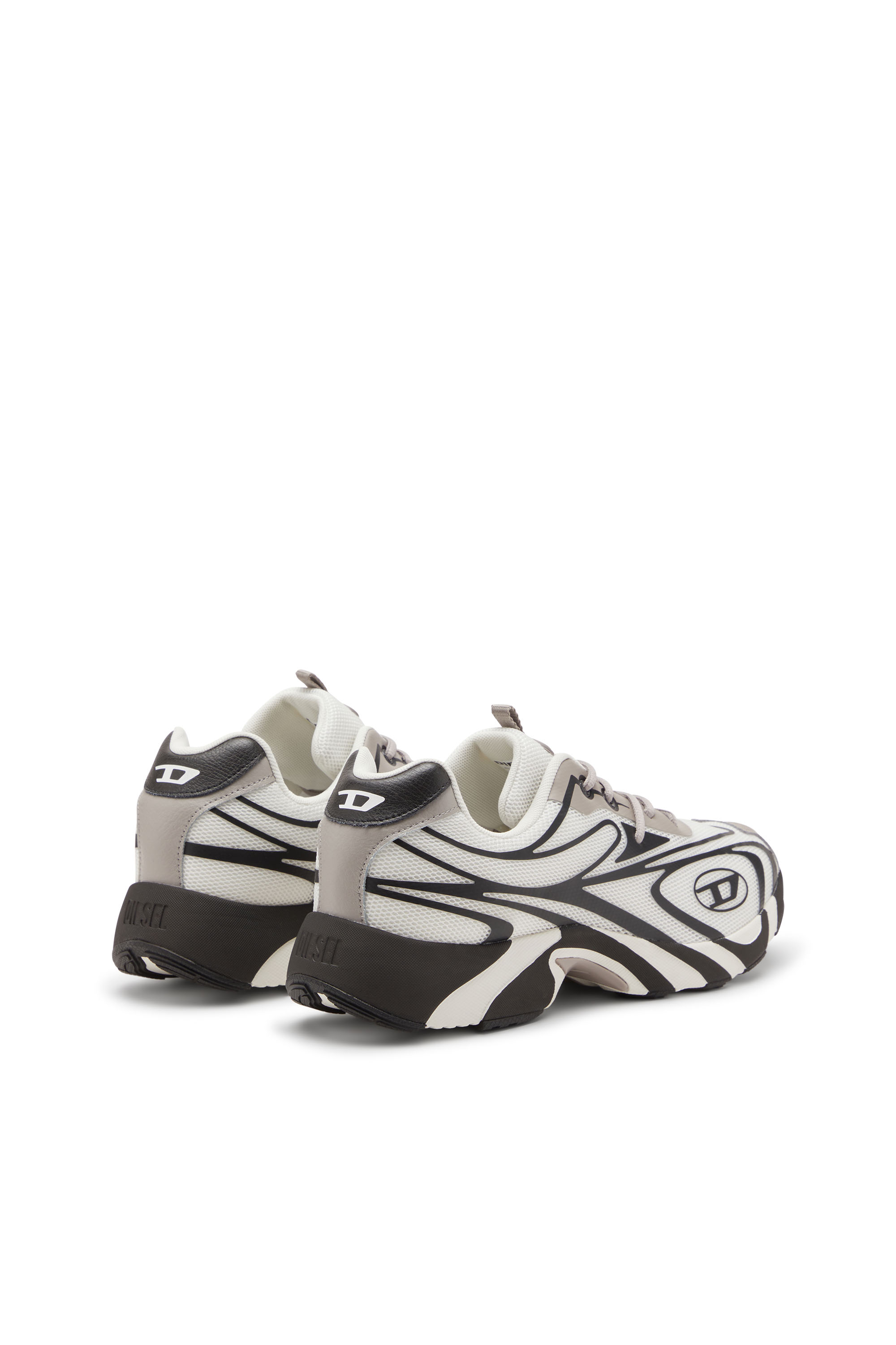 Diesel - S-D-VIT'S 500 LOW, Man's S-D-Vit - Lace-up sneakers in Black/White - 3
