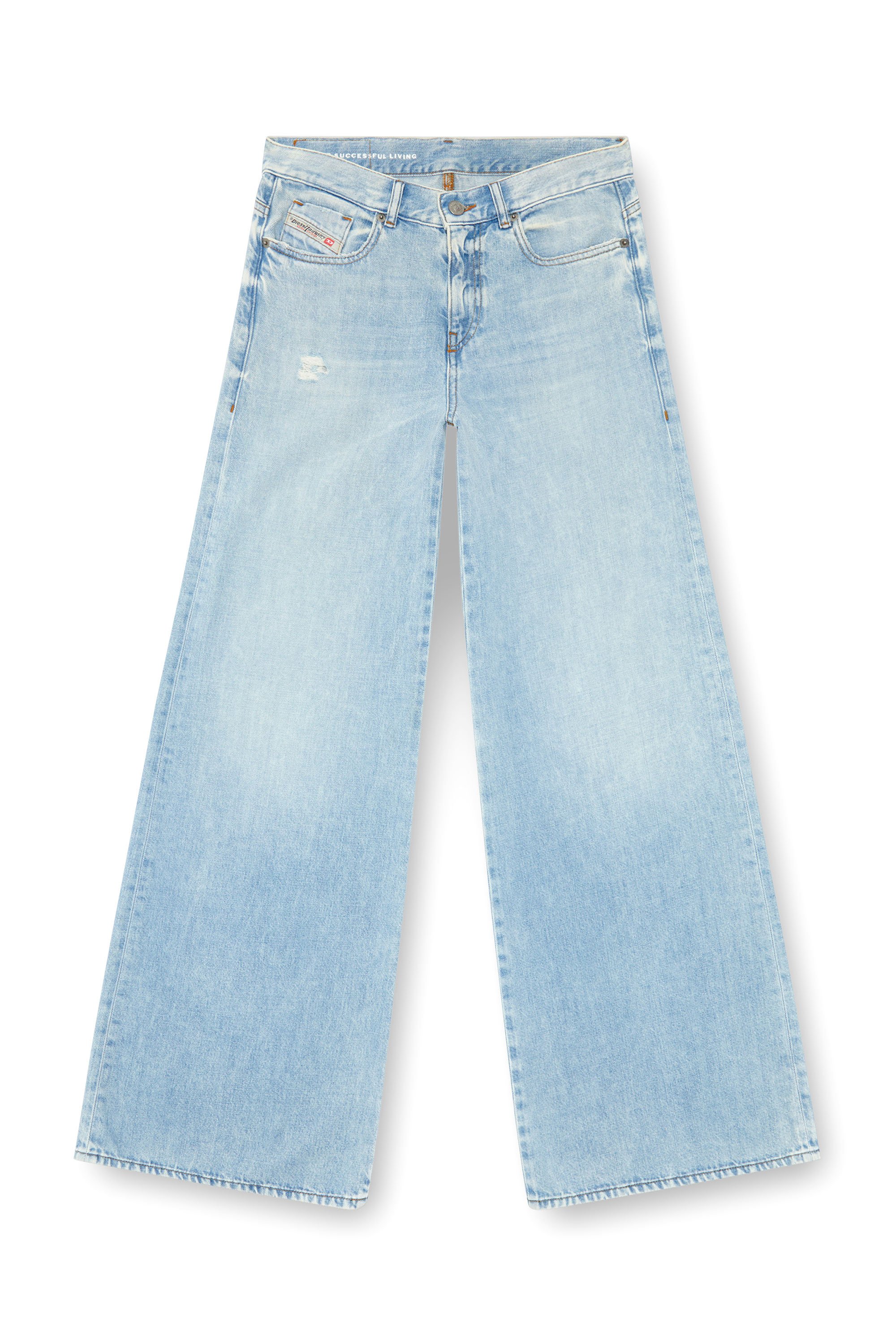 Diesel - Woman Bootcut and Flare Jeans 1978 D-Akemi 068MQ, Light Blue - Image 5