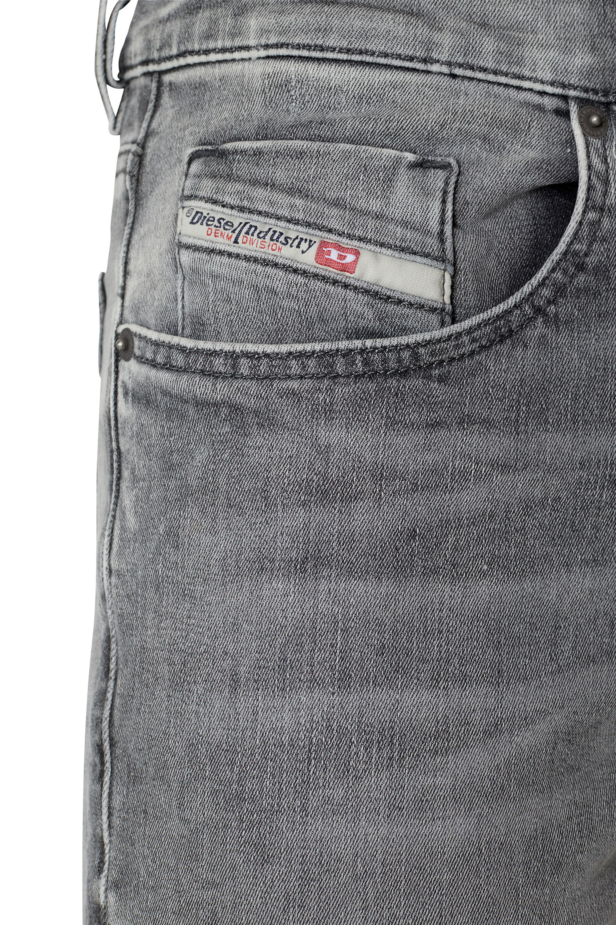 Diesel - D-Strukt JoggJeans® 09D53 Slim, Black/Dark grey - Image 3