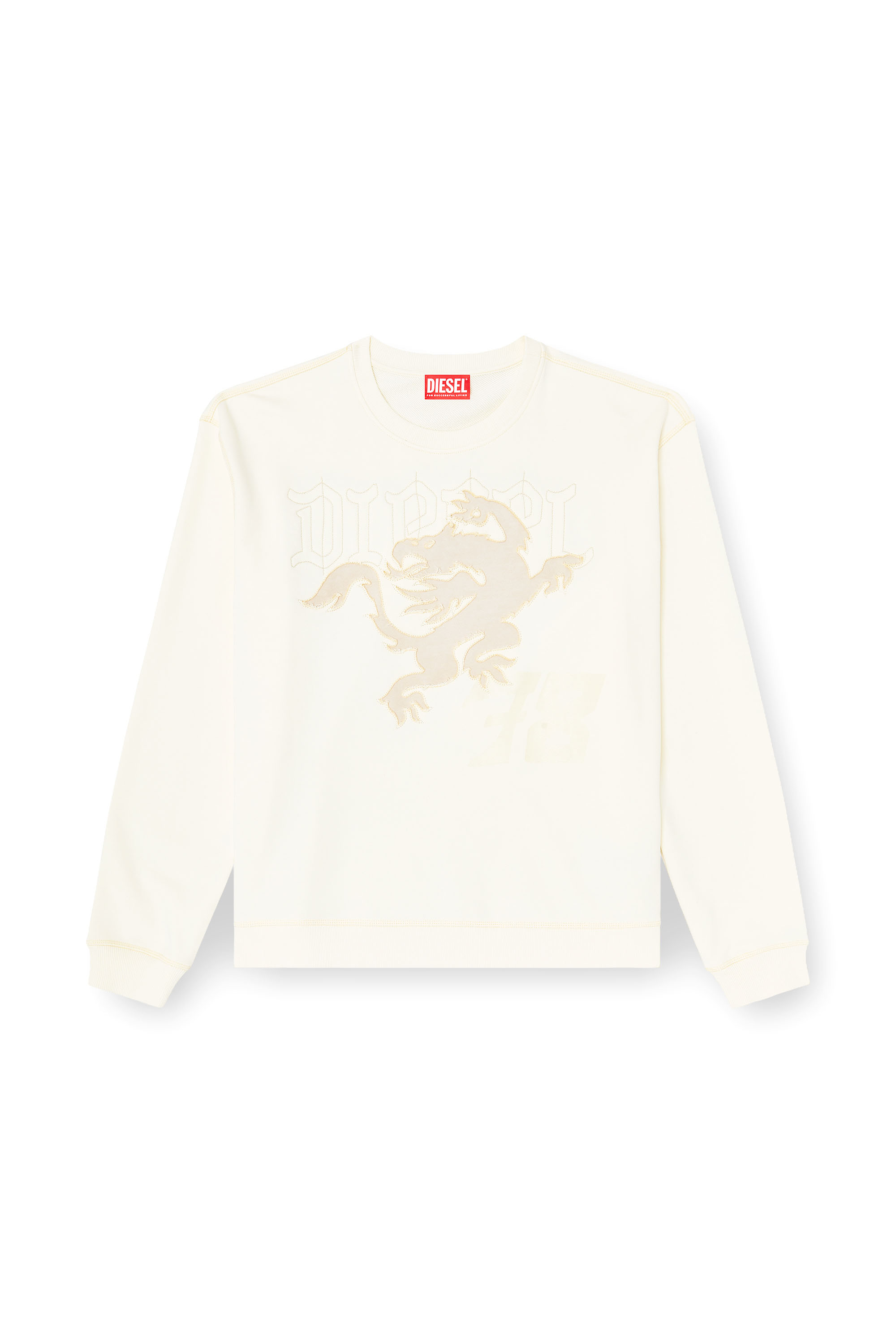 Diesel - S-NORM-AA3, Man's Sweatshirt with embroidery and print in null - 2