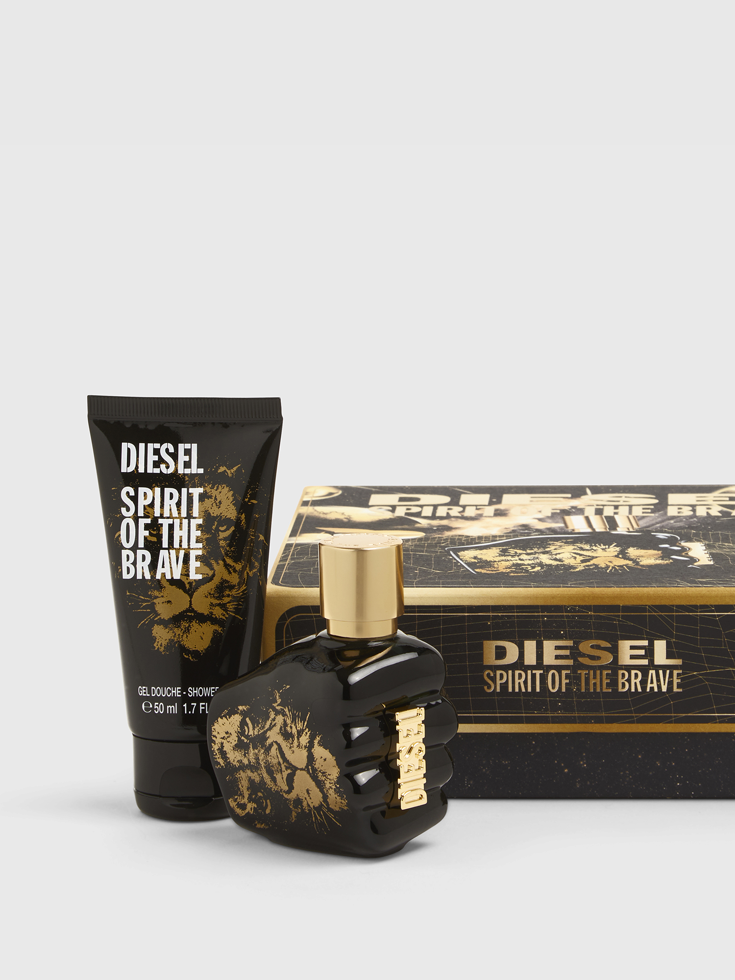 Diesel - SPIRIT OF THE BRAVE 35ML GIFT SET, Man's SPIRIT OF THE BRAVE Gift set in Black/Gold - 1