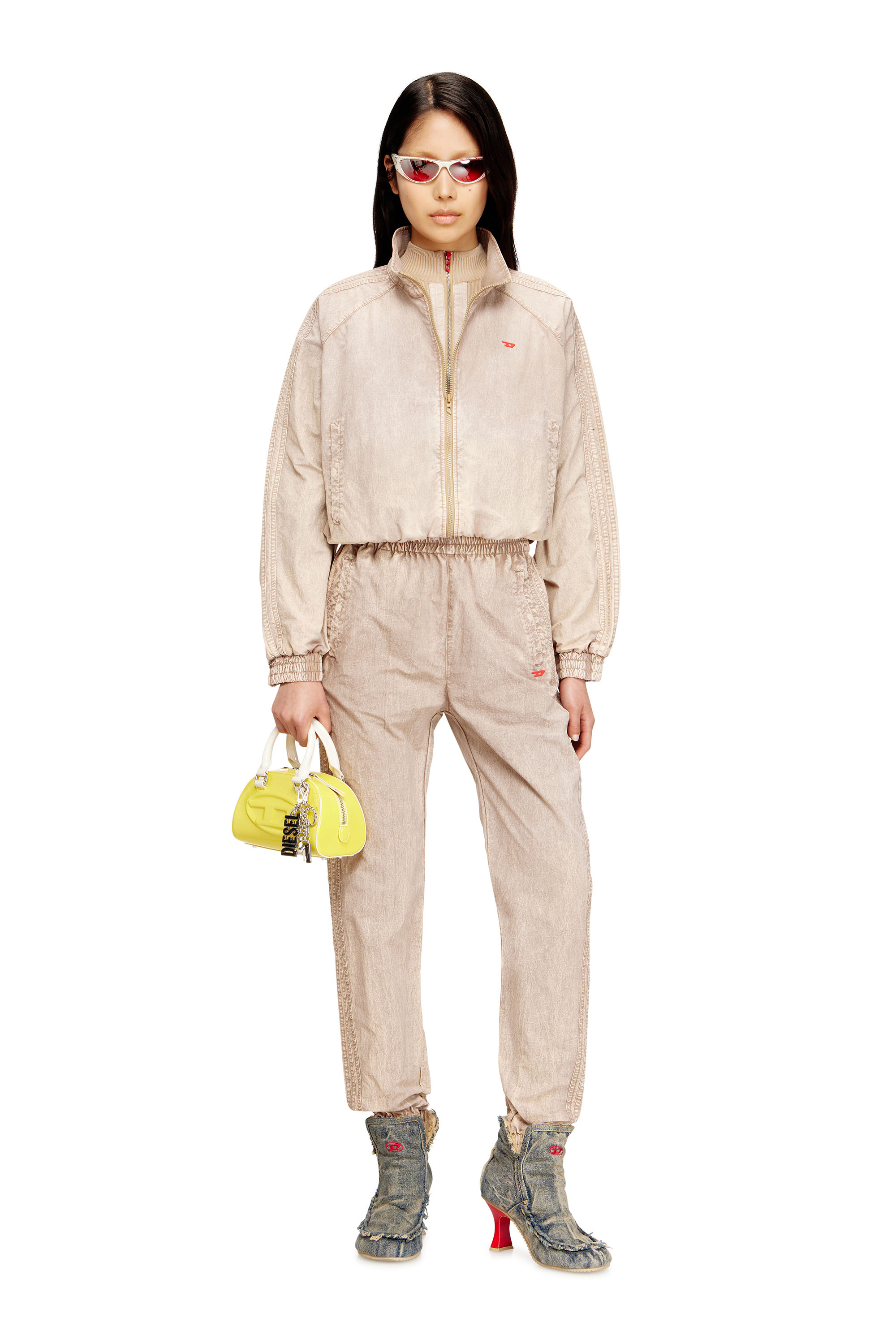 Diesel - G-ARDEN, Woman's Windbreaker in treated Taslan in Beige - 2