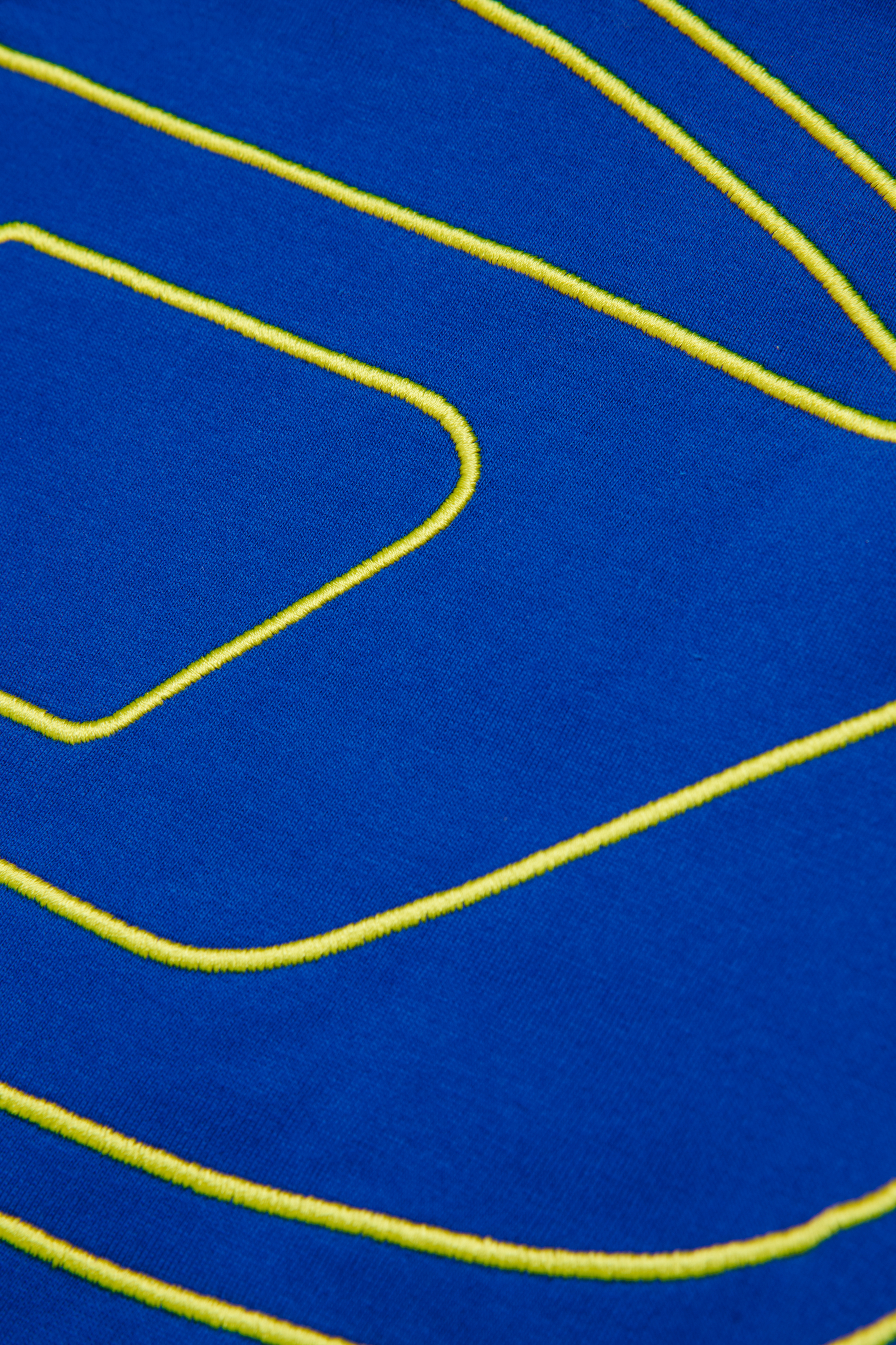 Diesel - TBOGGYMEGOVALD OVER, Man's T-shirt with mega Oval D embroidery in Blue - 4