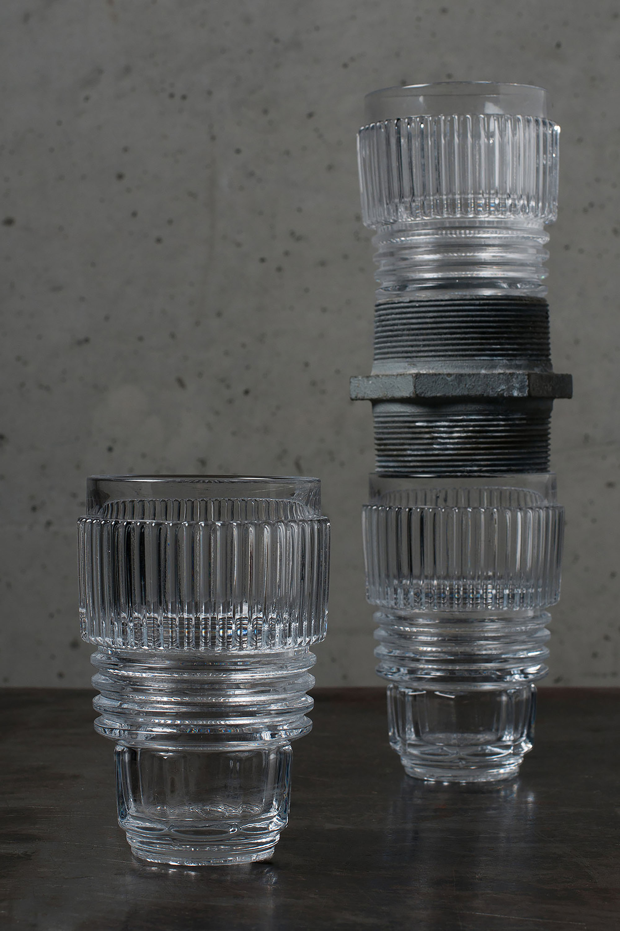 Diesel - MACHINE COLLECTION, Unisex's Set of 3 large glasses in Generic - 3