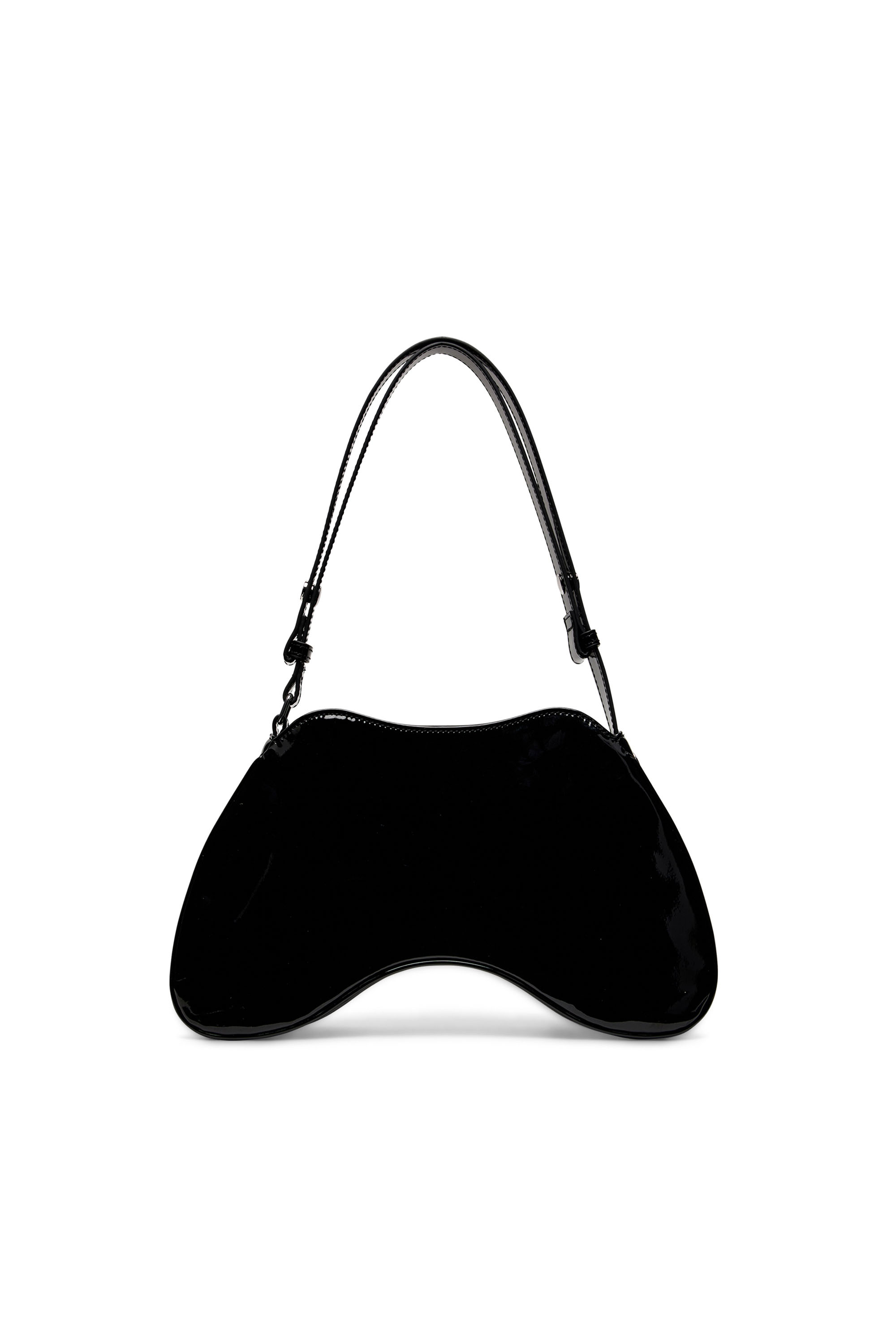 Diesel - PLAY SHOULDER, Woman's Play-Glossy shoulder bag in Black - 2