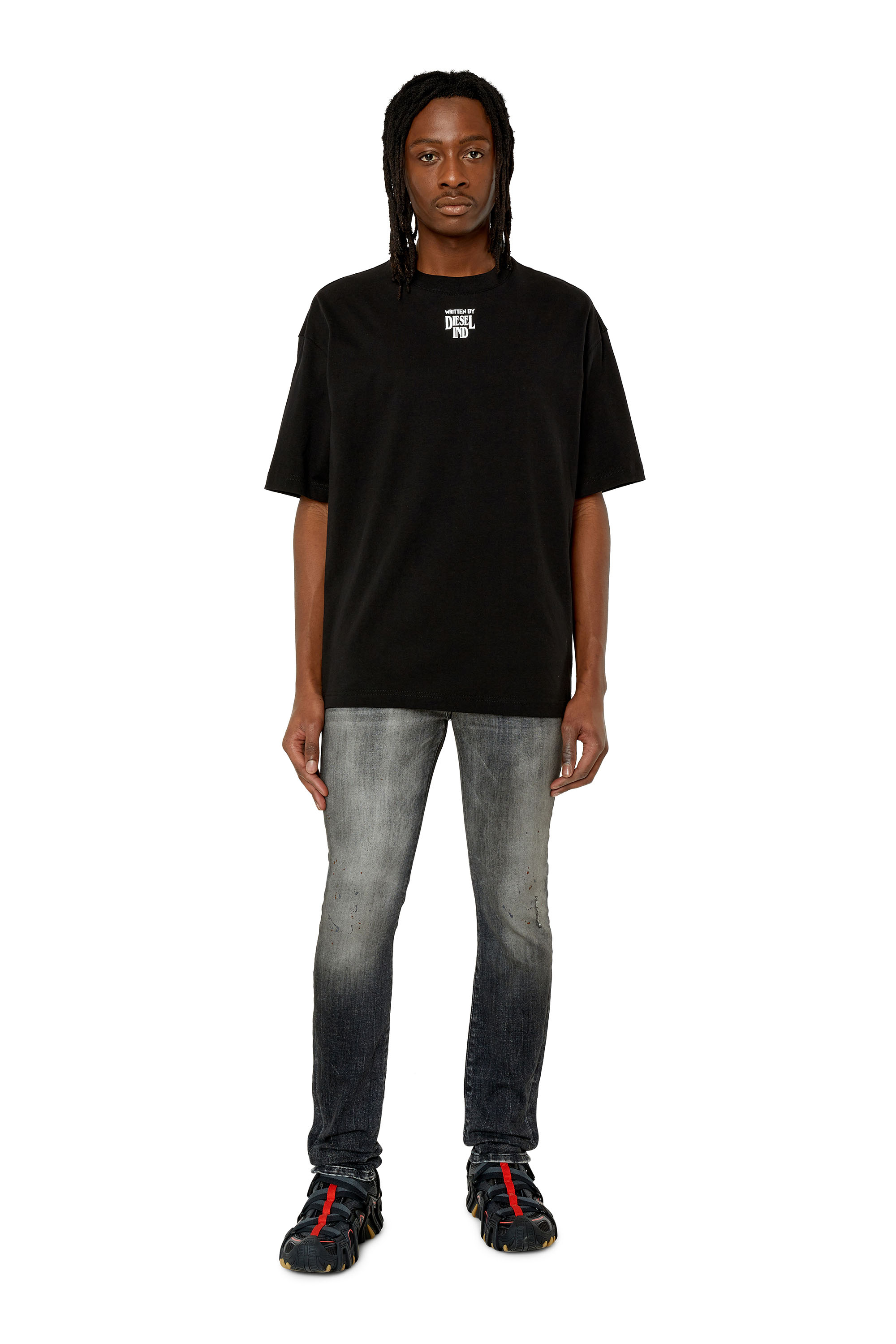 Diesel - 1983 D-Amny 09E70 Skinny Jeans, Black/Dark grey - Image 4