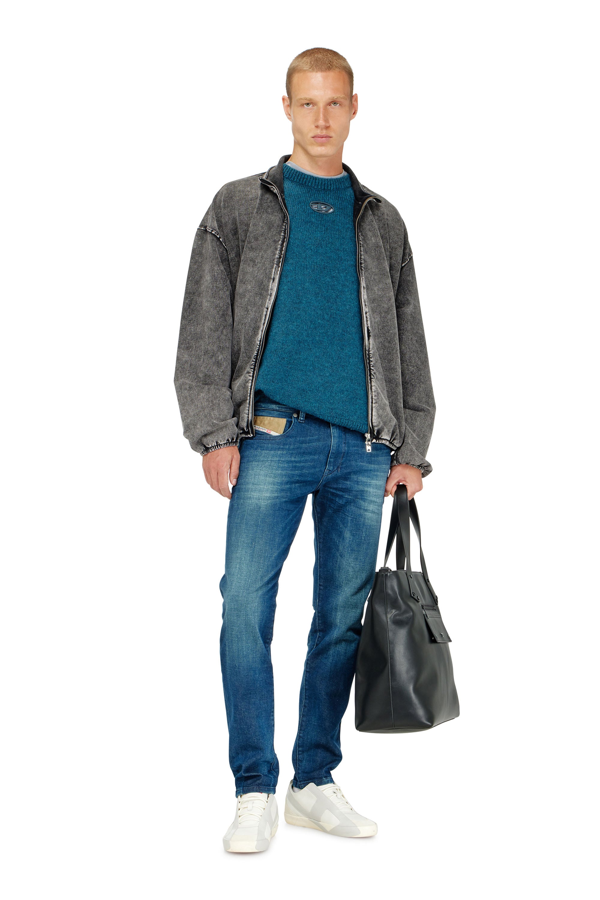 Diesel - Man's Slim Jeans 2019 D-Strukt 0PBBZ, Medium blue - 1