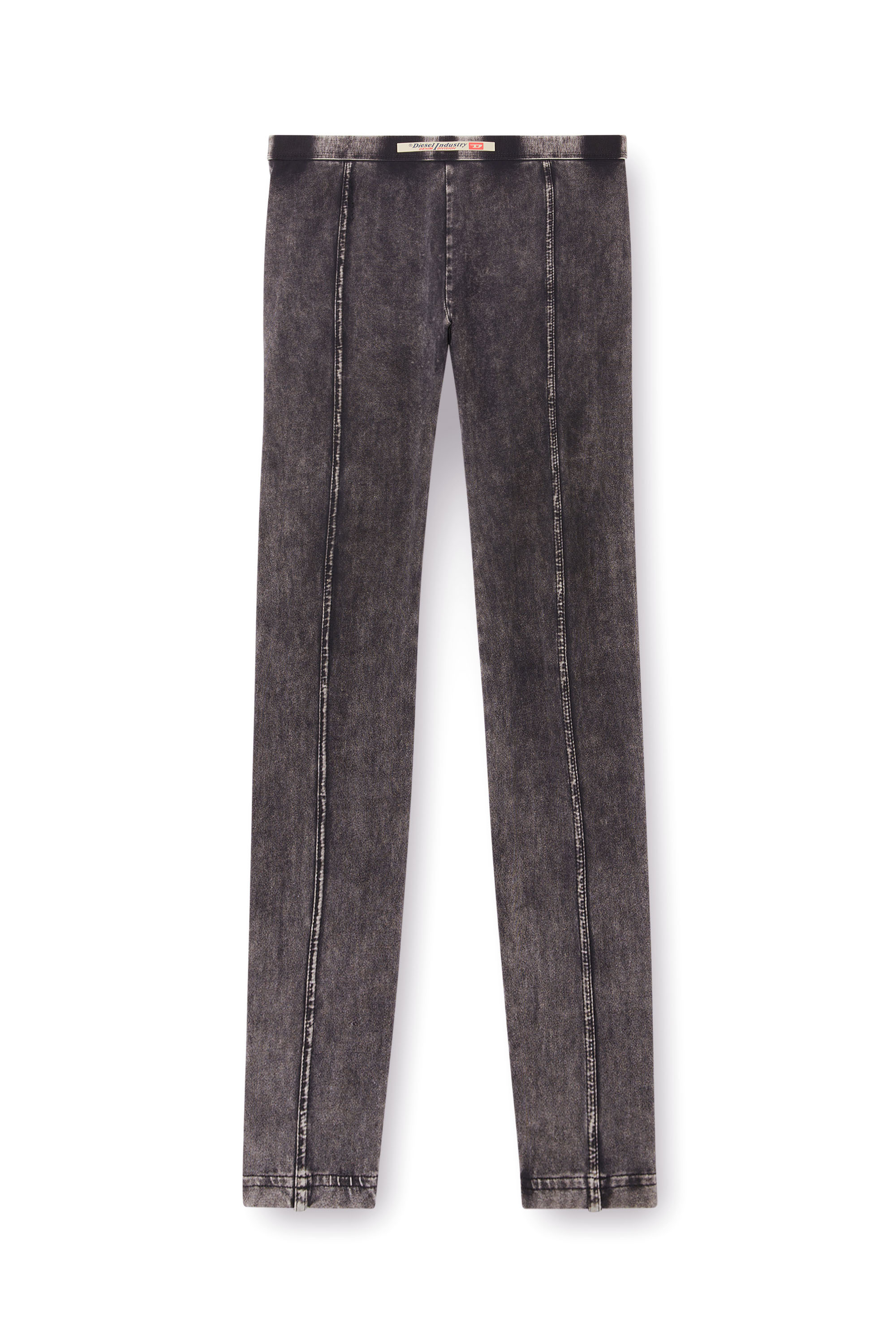 Diesel - ATHENA-DNM, Woman's Jeggings in denim-effect jersey in Black - 3