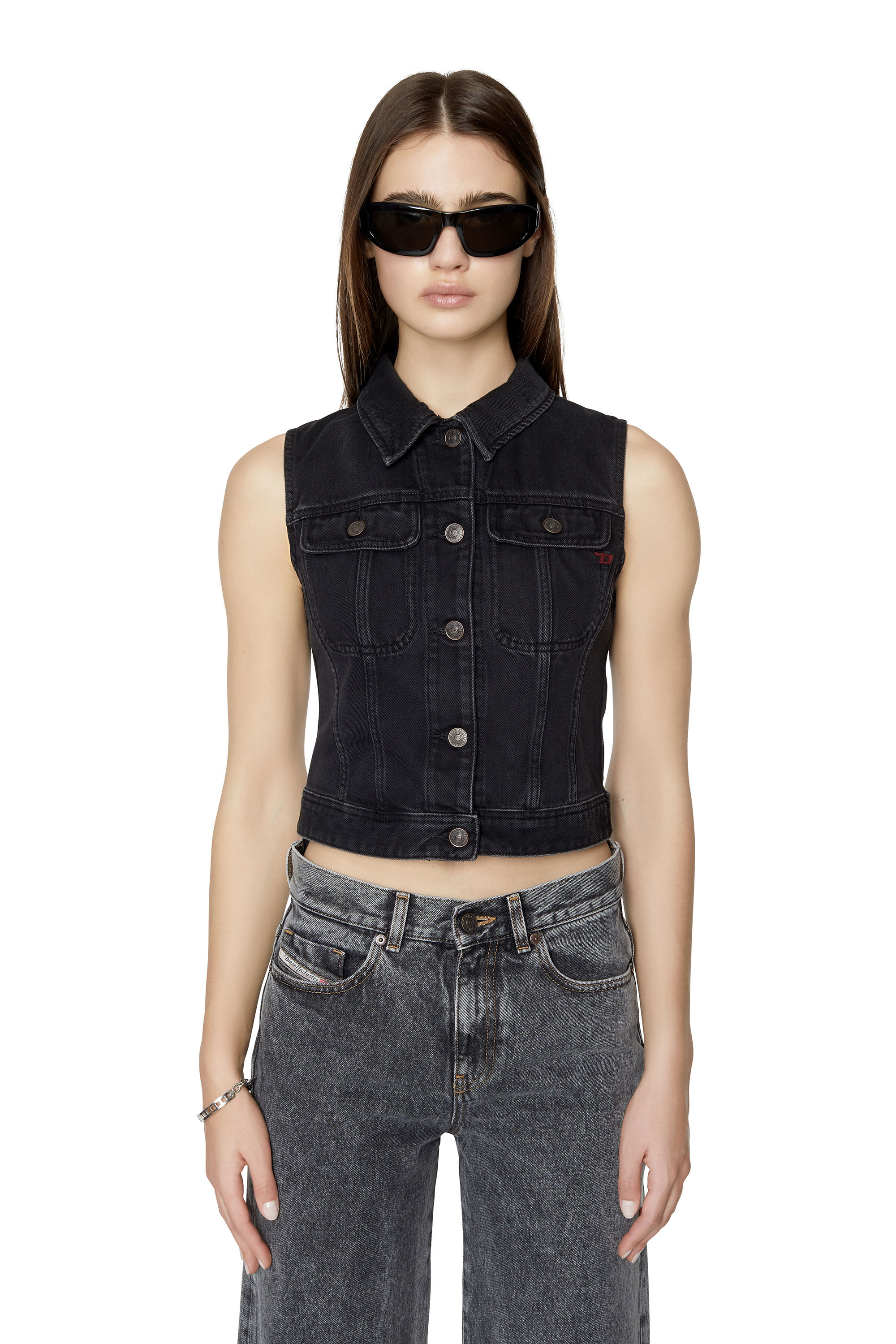 Diesel - DE-SLIMMY-SM, Black/Dark grey - Image 1