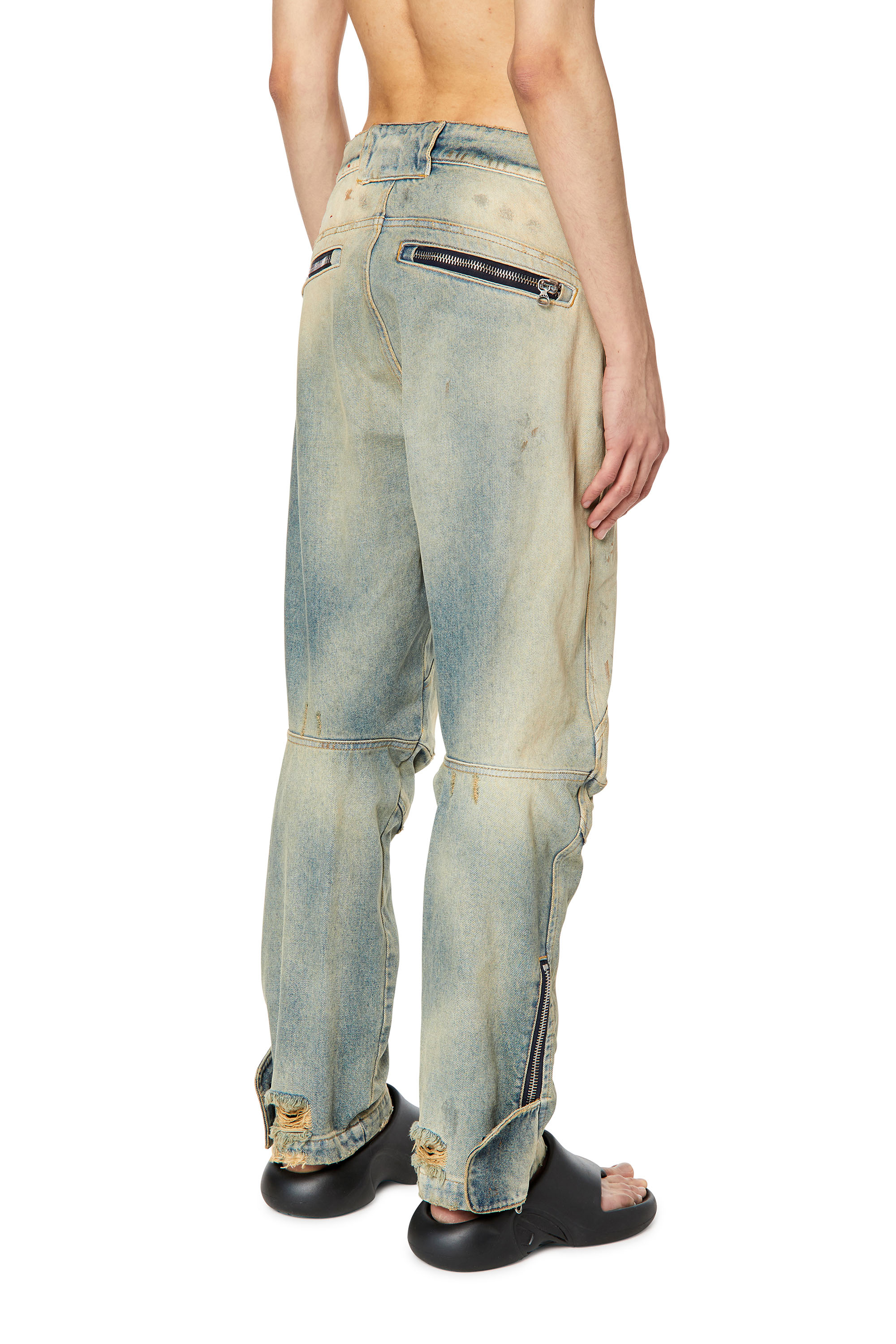 Diesel - D-Generate 0ENAV Straight Jeans, Light Blue - Image 2