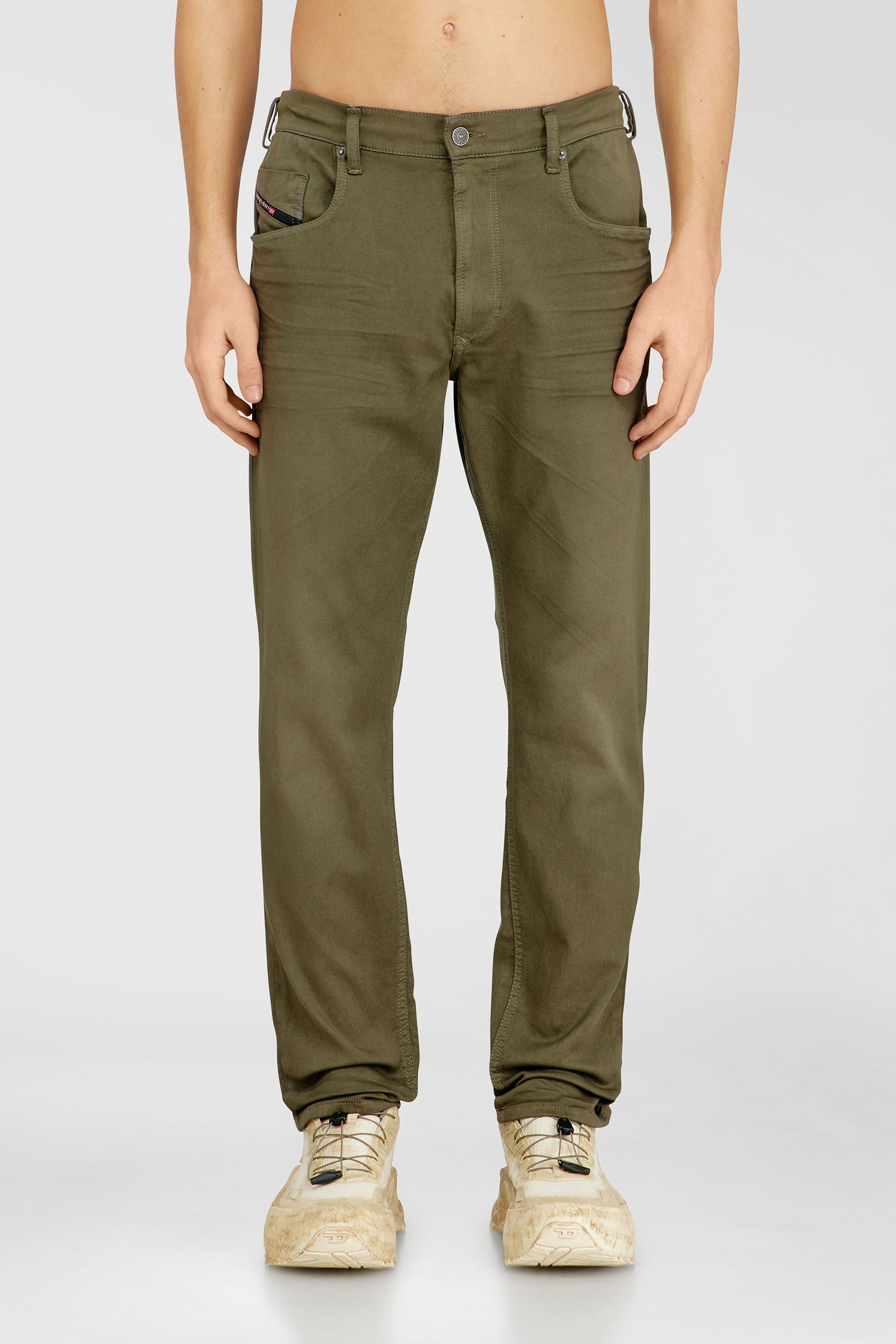 Diesel - Man's Regular 2032 D-Krooley-BW Joggjeans&reg; 0670M, Military Green - 1