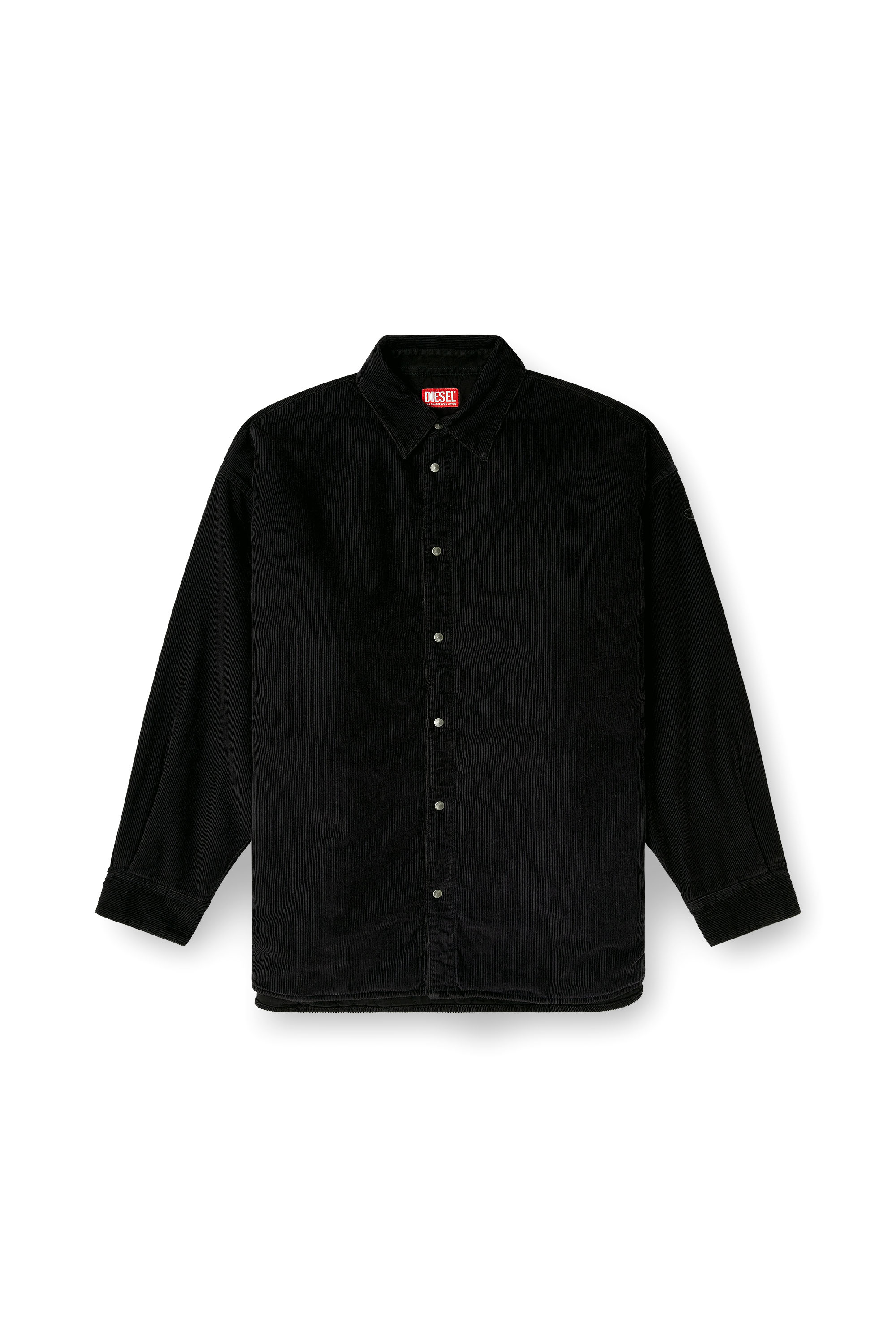 Diesel - S-BAGGY-PADD-HGBK, Man's Cotton shirt with Oval D embroidery in null - 3
