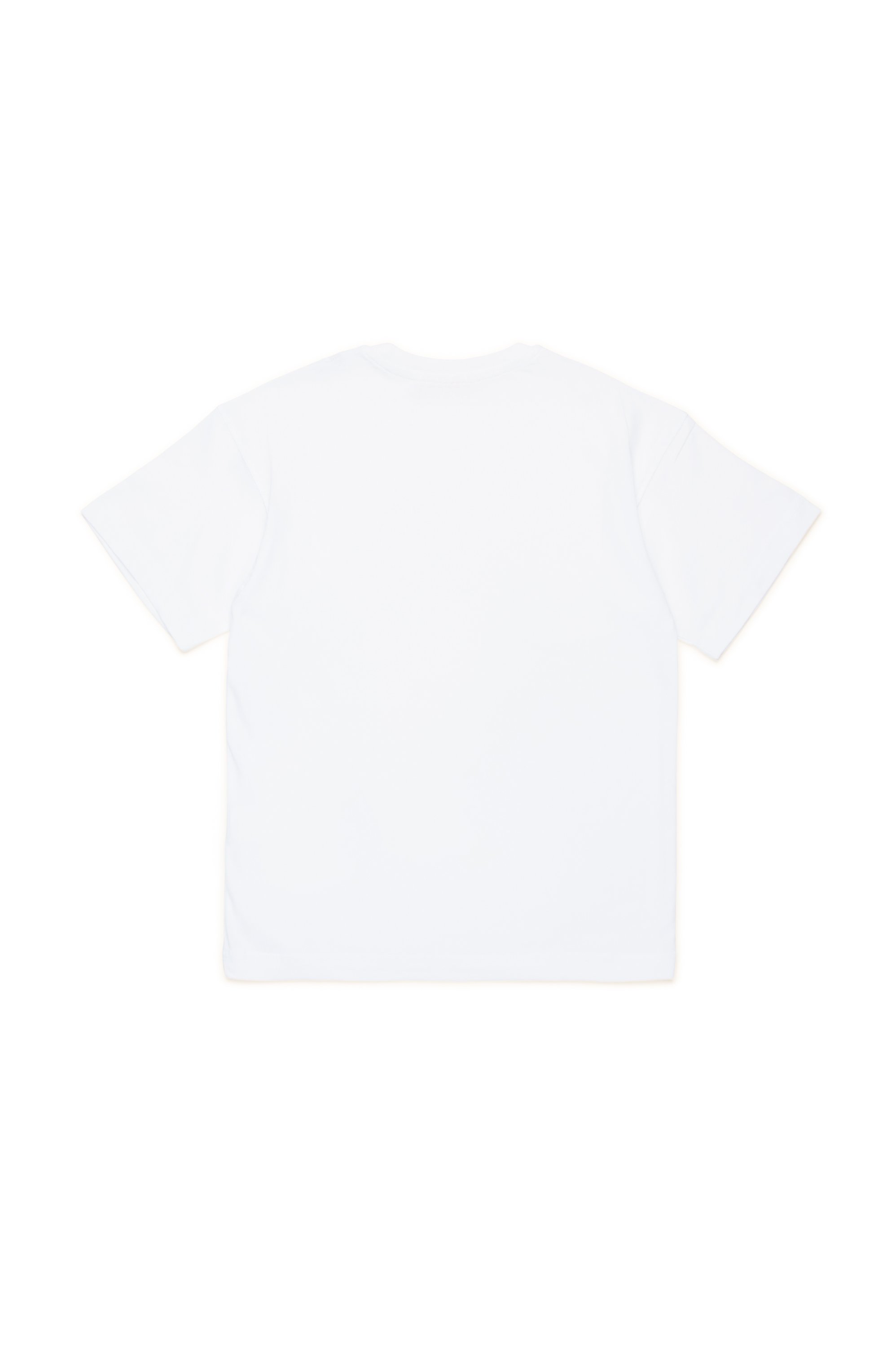 Diesel - TMARCUS OVER, Man T-shirt with metallic Oval D in White - Image 2