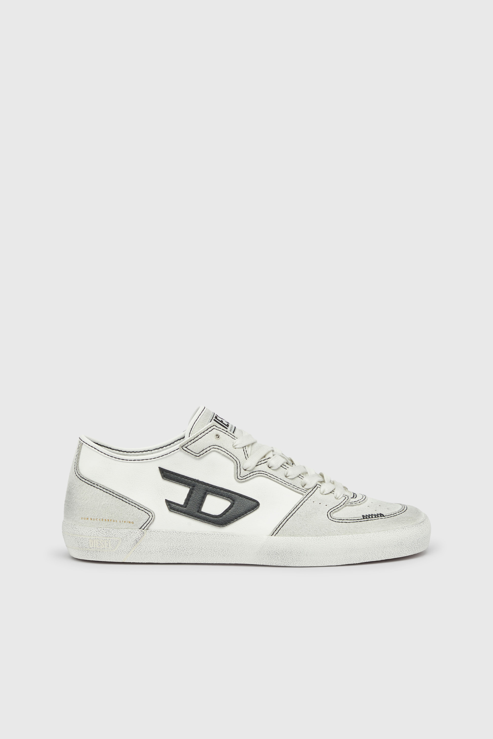 S-Leroji-Panelled sneakers with D logo