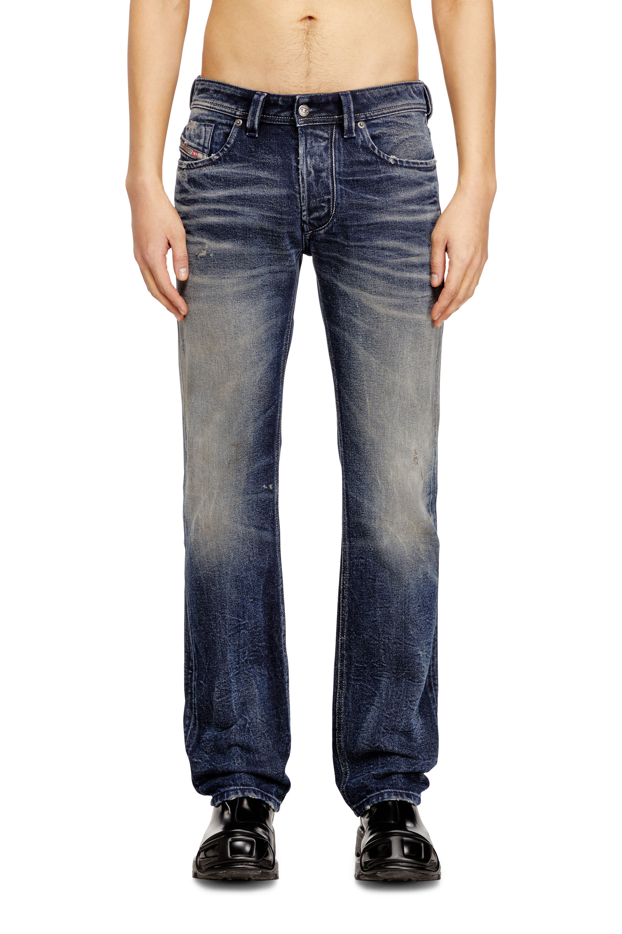 Diesel - Man's Regular Jeans 1985 Larkee 09N57, Dark Blue - 2