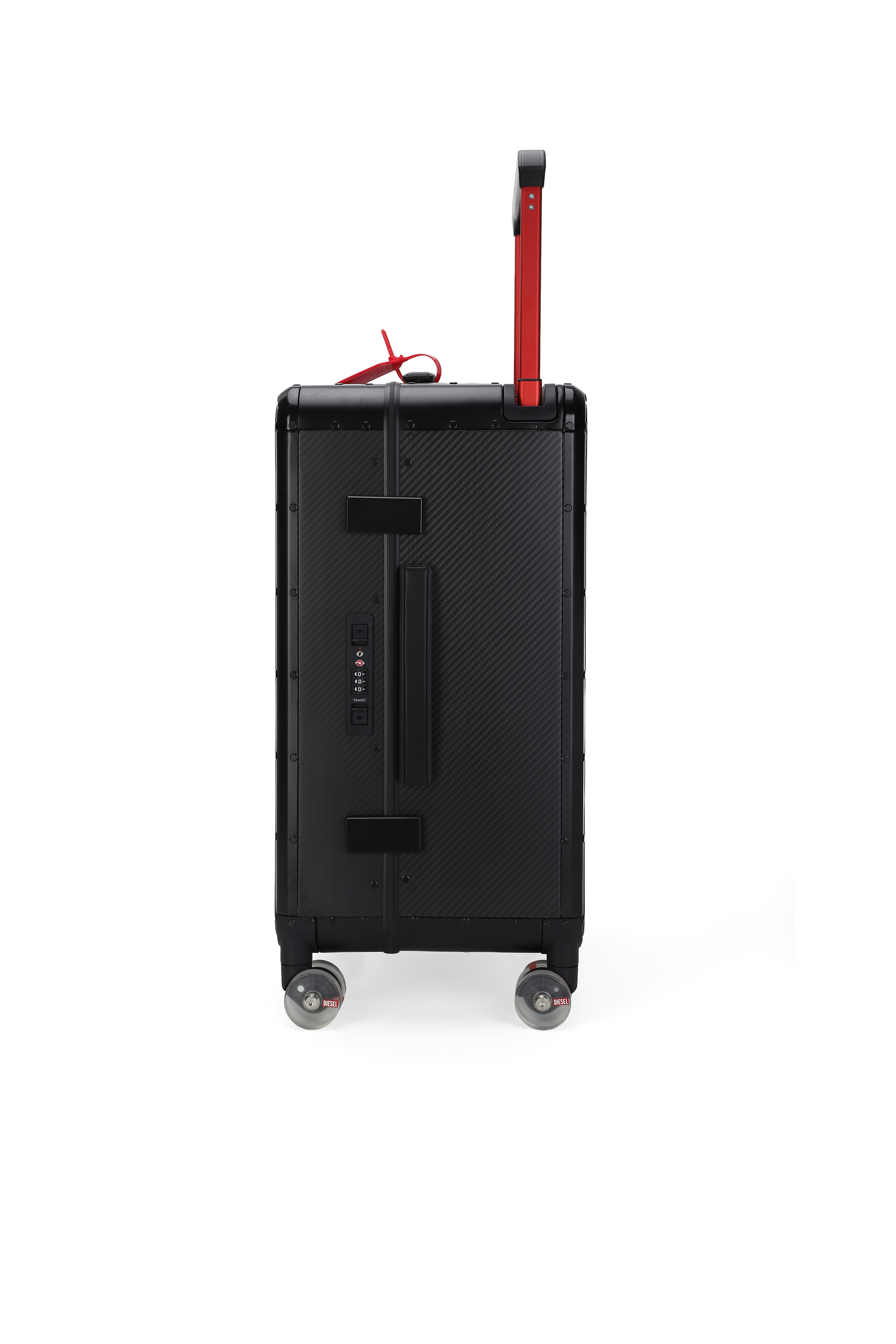 Diesel - DSL CARBON FIBER TROLLEY-BLACK- DSL001, Unisex's Carbon fiber suitcase size M in Black - 4