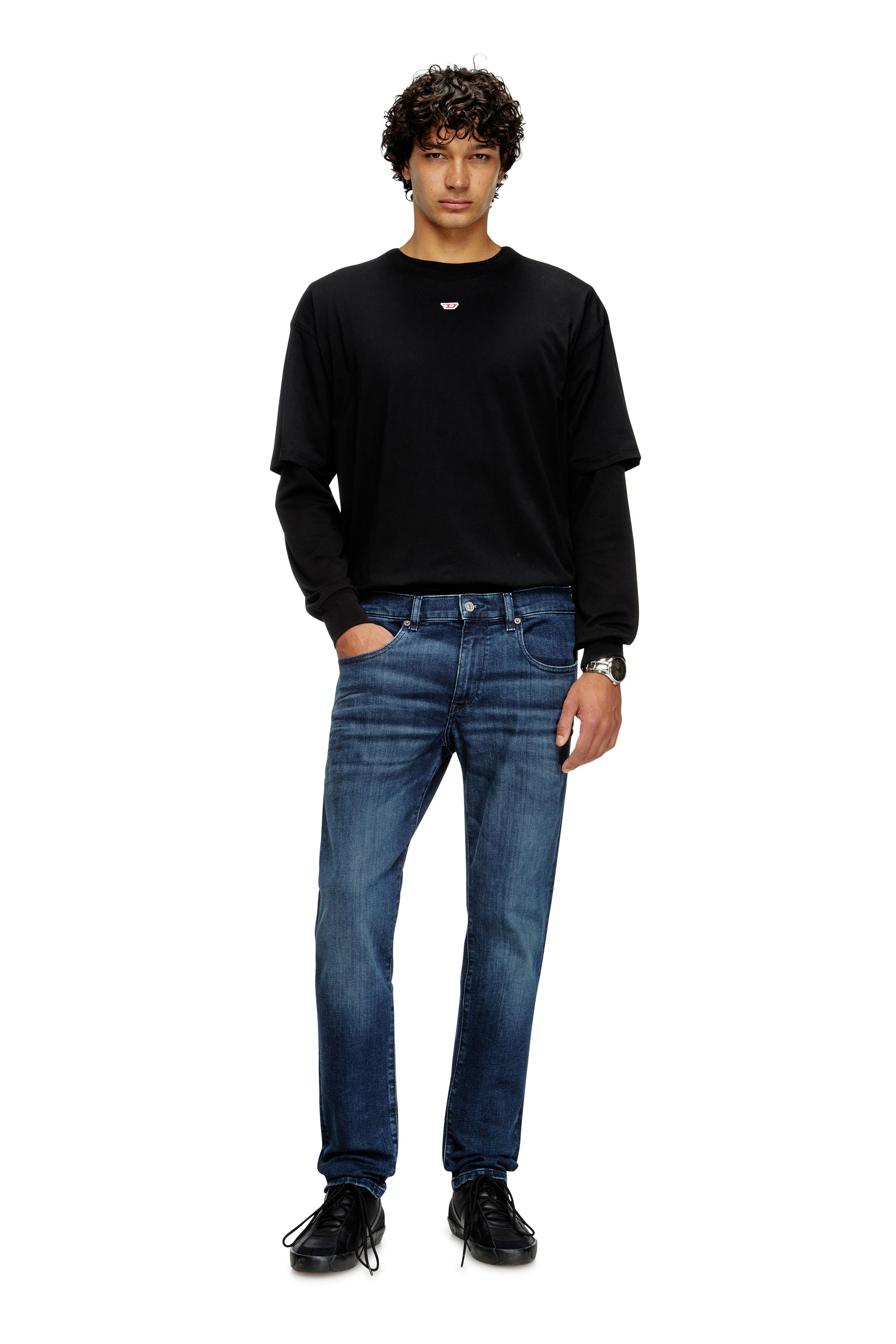 Diesel - Man's Slim Jeans 2019 D-Strukt 0GRDJ, Dark Blue - 1