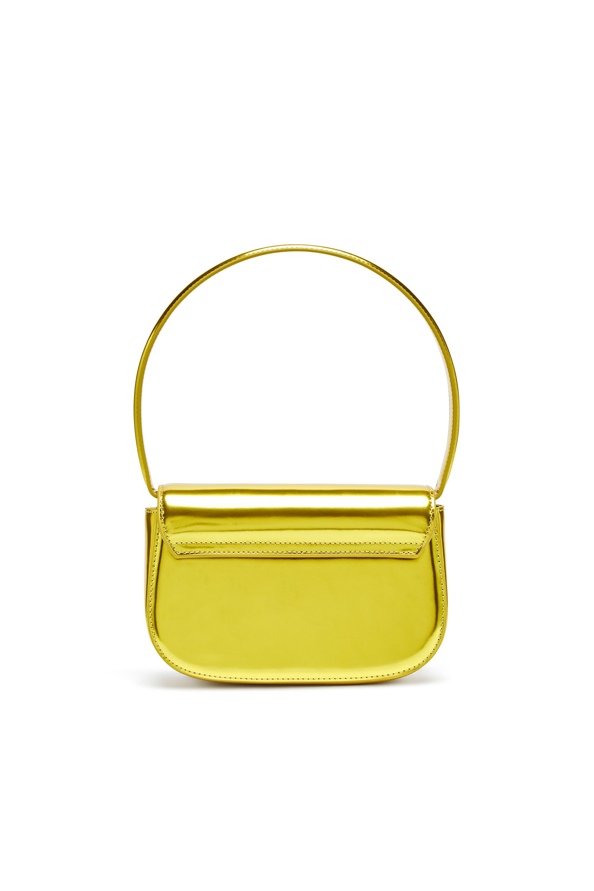 Diesel - 1DR, Woman's 1DR-Iconic shoulder bag in mirrored leather in Yellow - 2