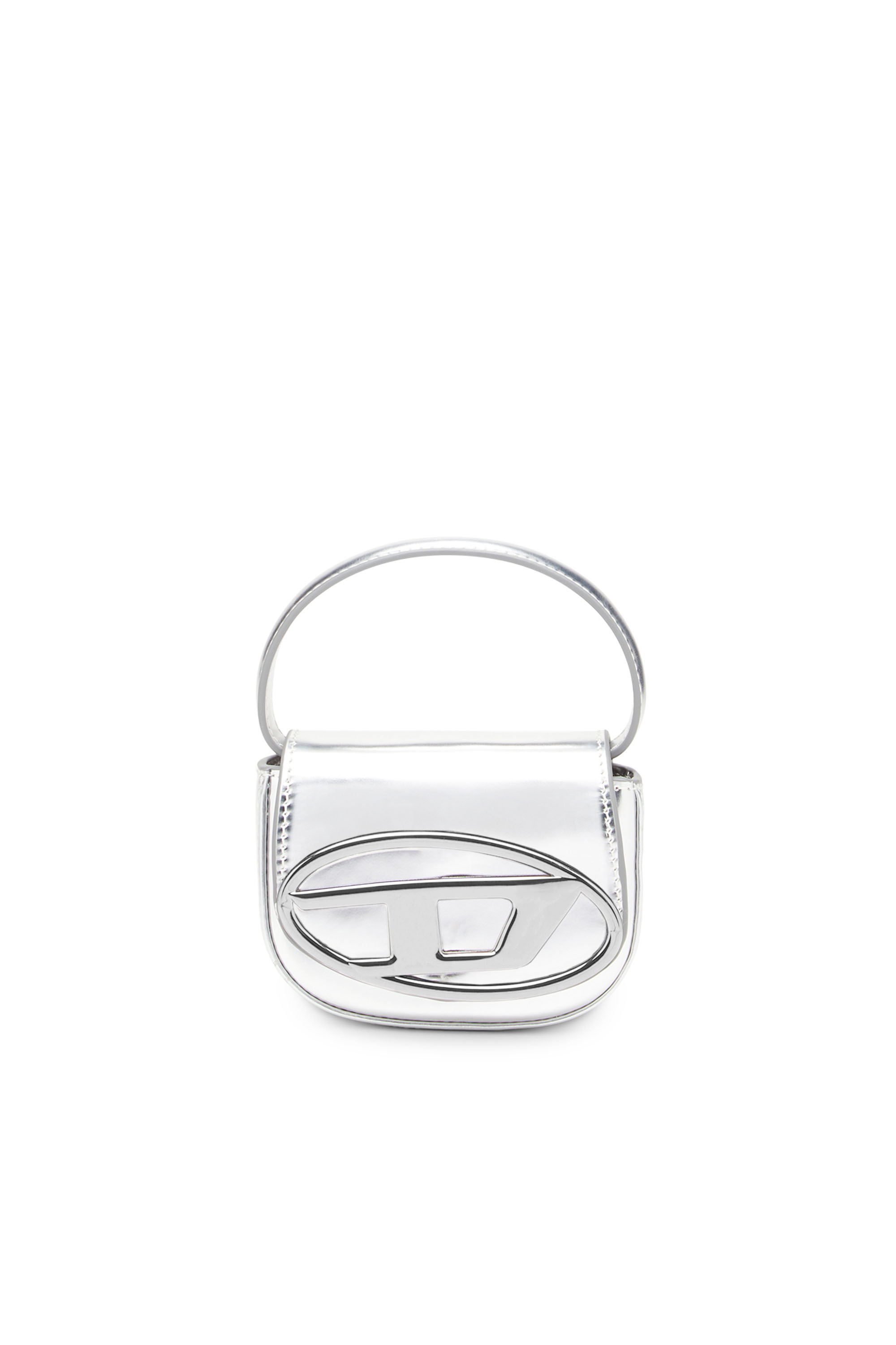 Diesel - 1DR-XS-S, Woman 1DR-XS-S-Iconic mini bag in mirrored leather in Silver - Image 2