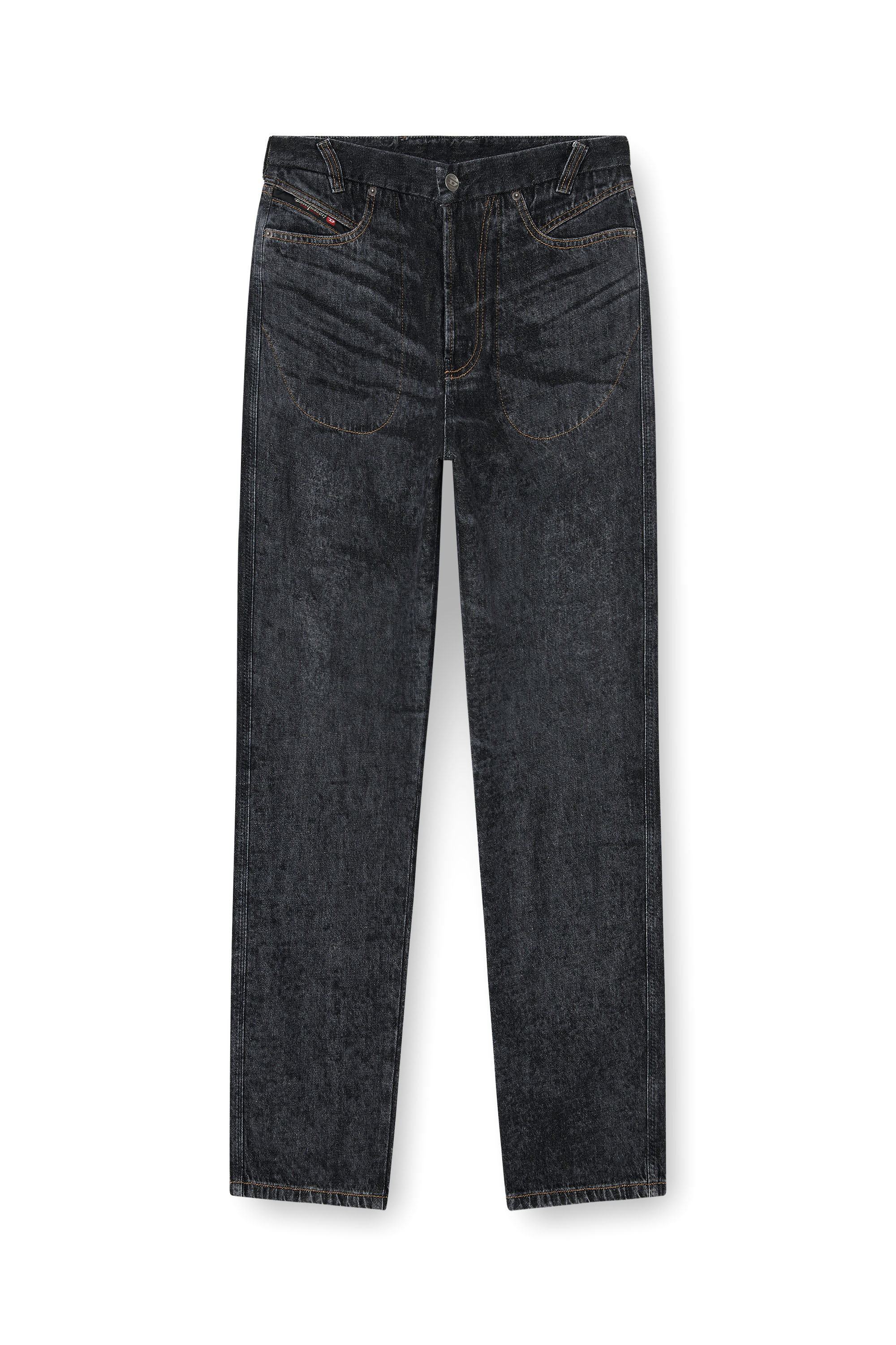 Diesel - Man's Relaxed Jeans D-Marcus 09Q24, Black/Dark grey - 6