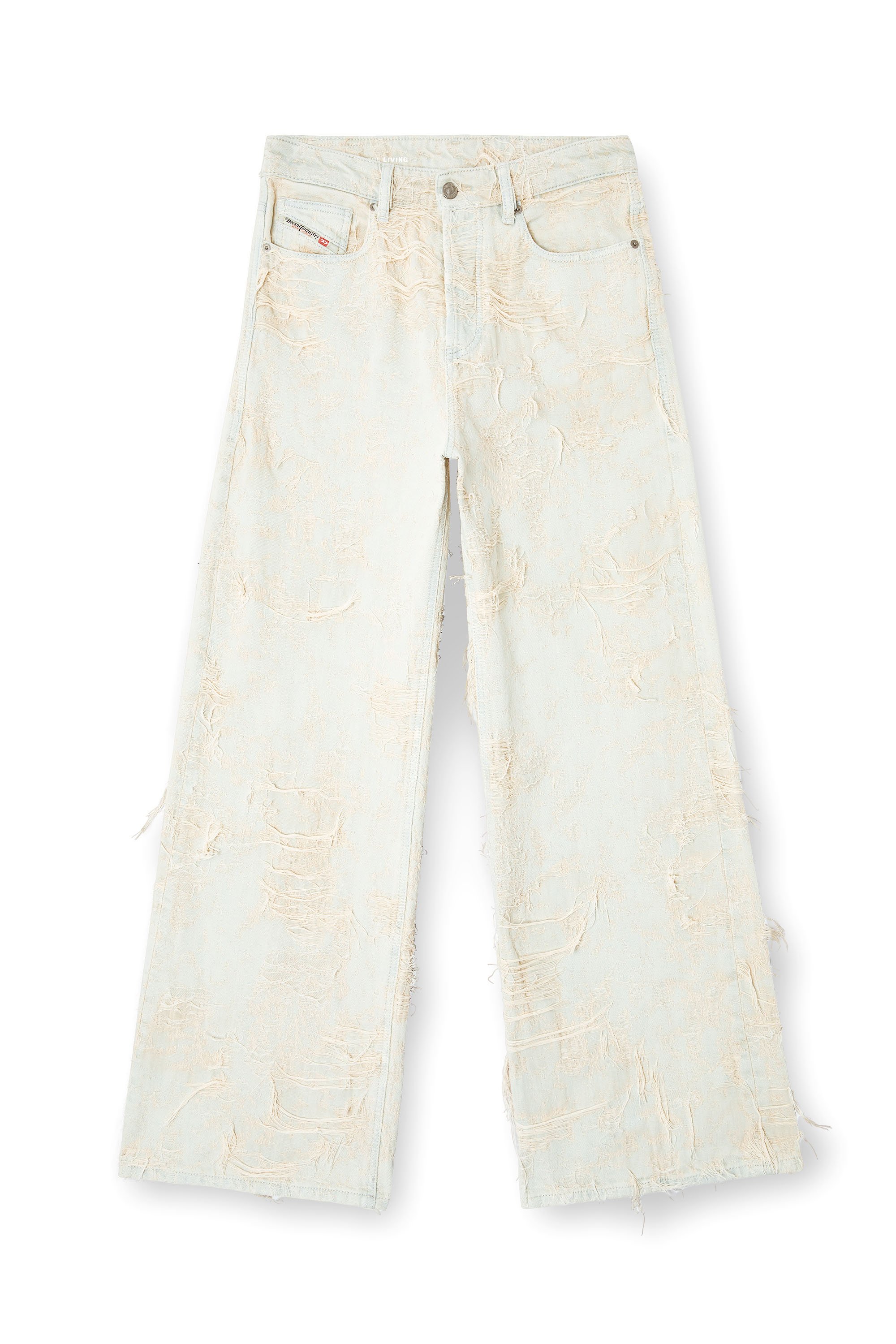 Diesel - Woman's Relaxed Jeans 1996 D-Sire 09M40, White - 3