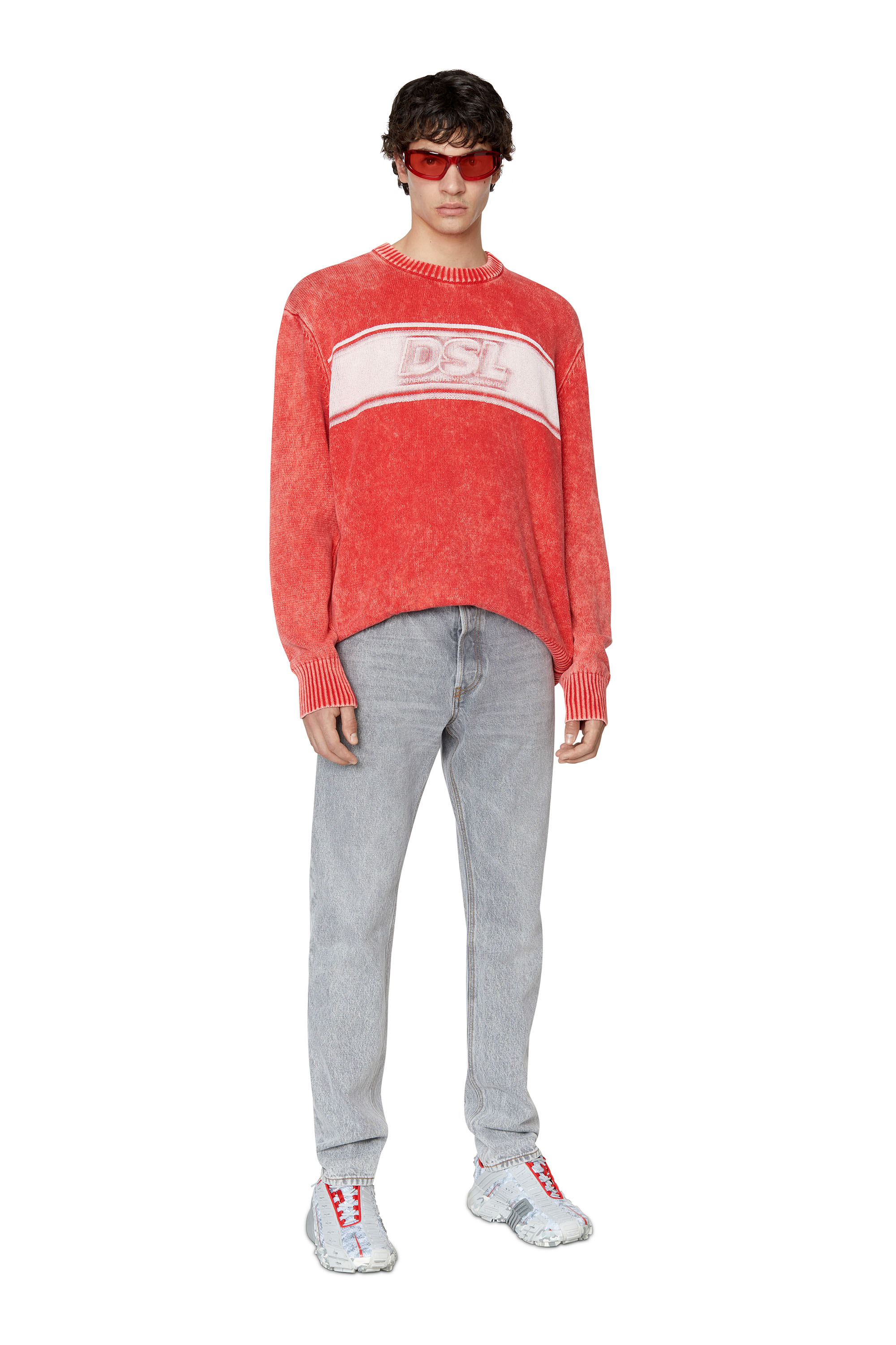 Diesel - 1995 D-Sark 007D4 Straight Jeans, Light Grey - Image 2