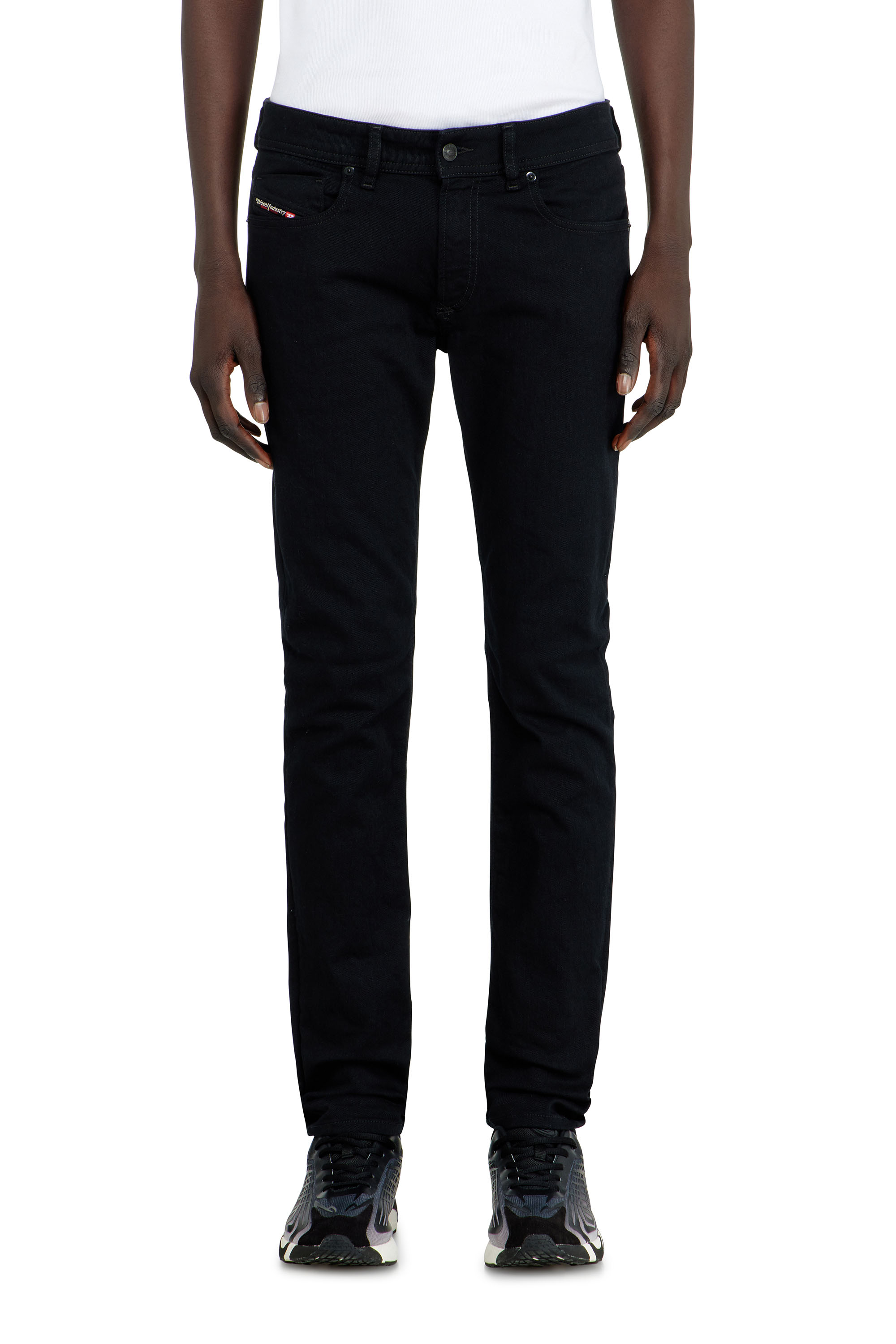 Diesel - Man's Skinny Jeans 1979 Sleenker 09C51, Black/Dark grey - 1