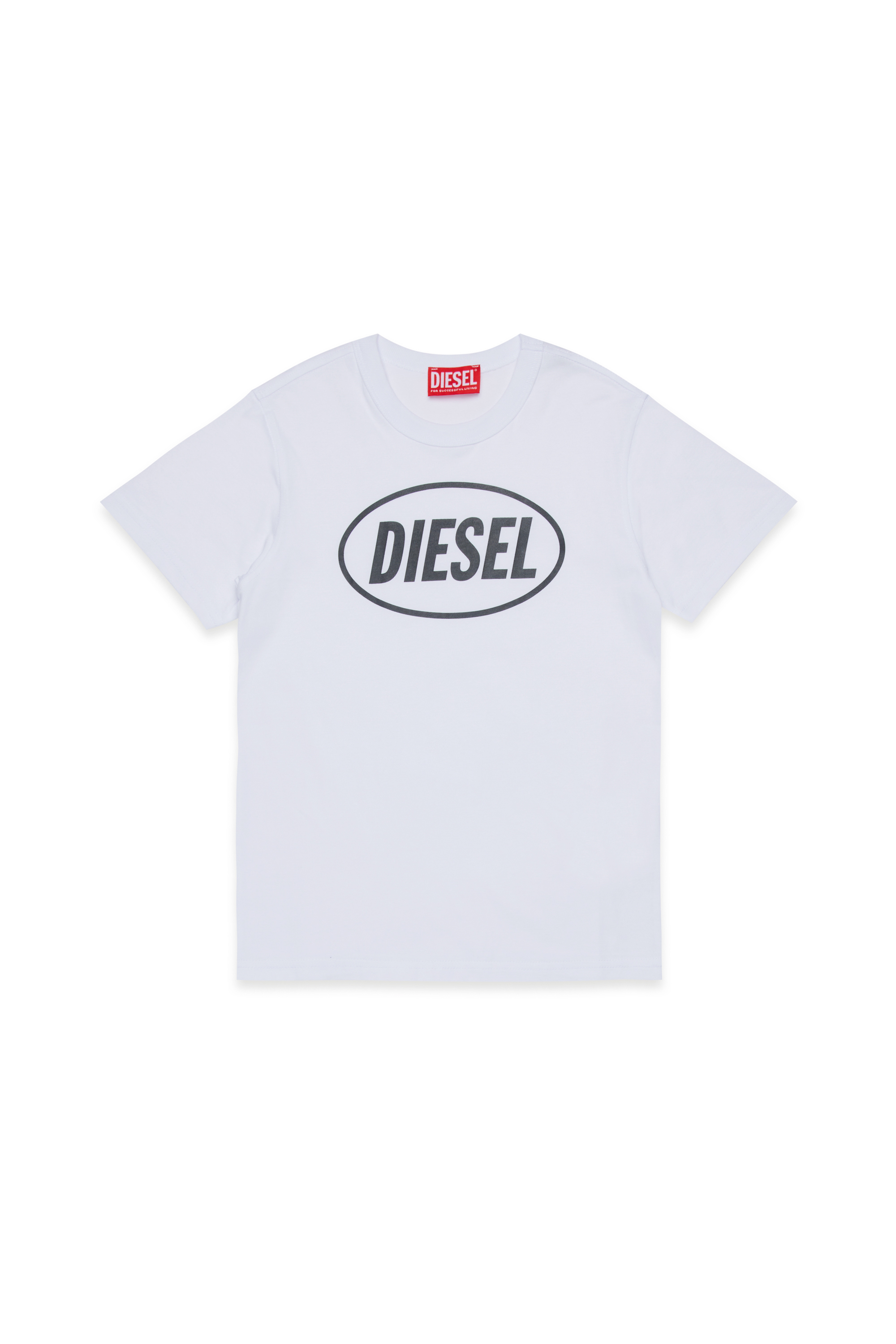 Diesel - TUNDRA, Man's Cotton T-shirt with logo in White - 1