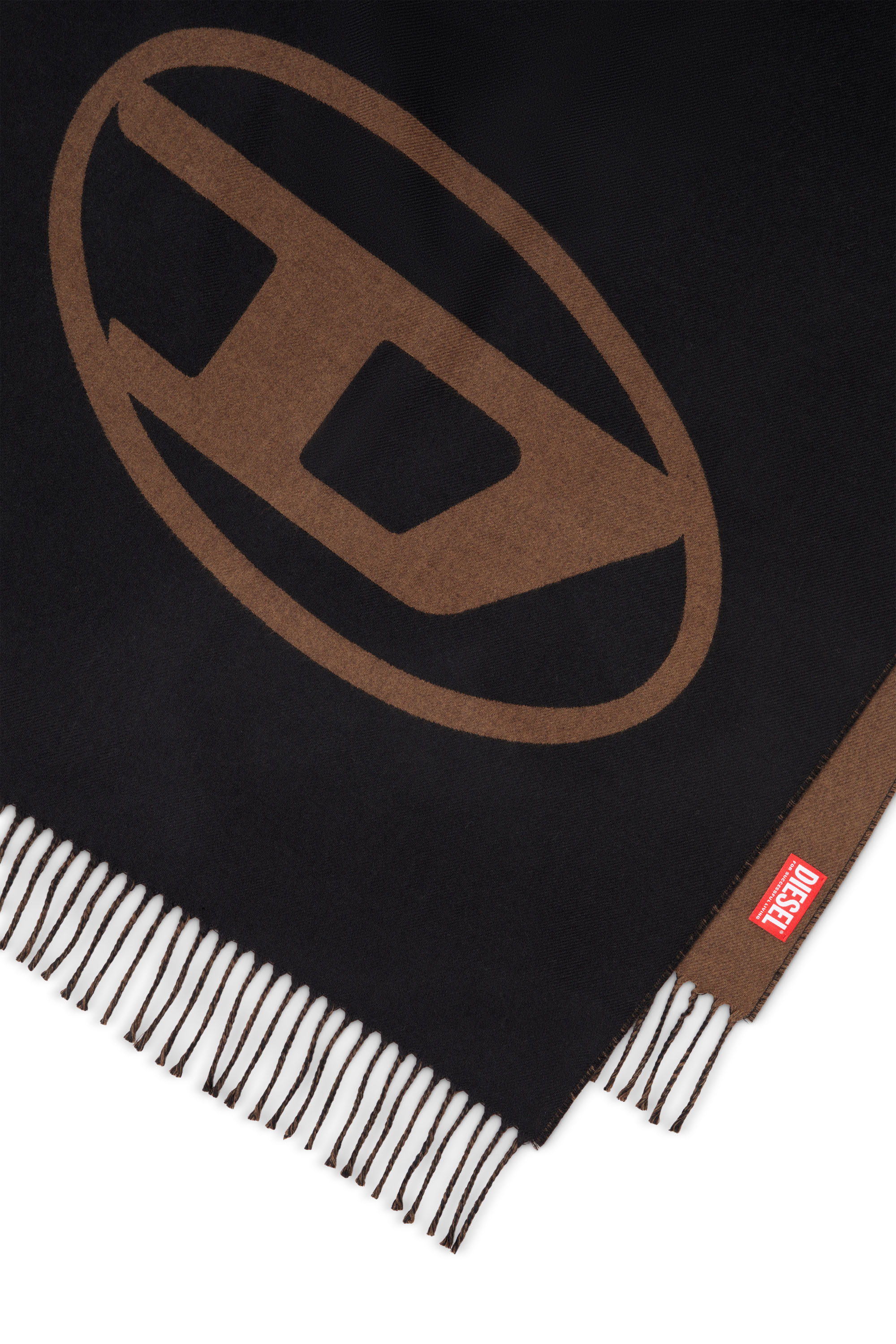 Diesel - S-TEVIE, Man's Reversible two tone wool scarf in null - 3
