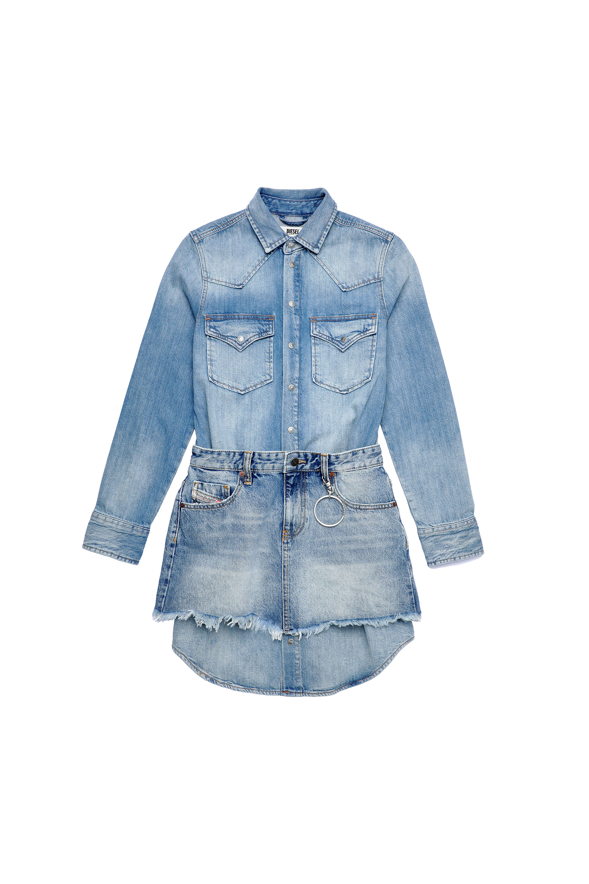 DE-DESY-C, Light Blue - Dresses