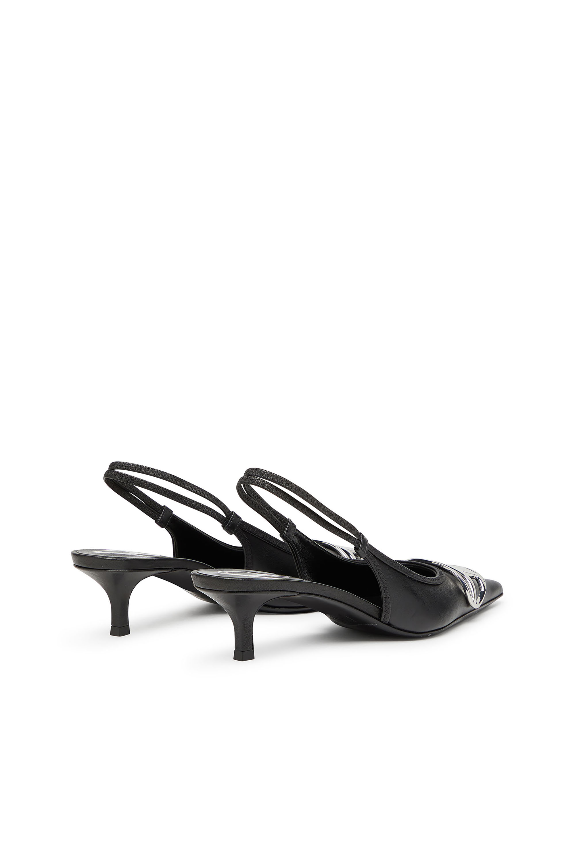 Diesel - D-VENUS SB 40, Woman's Slingback pumps in nappa leather in Black - 3