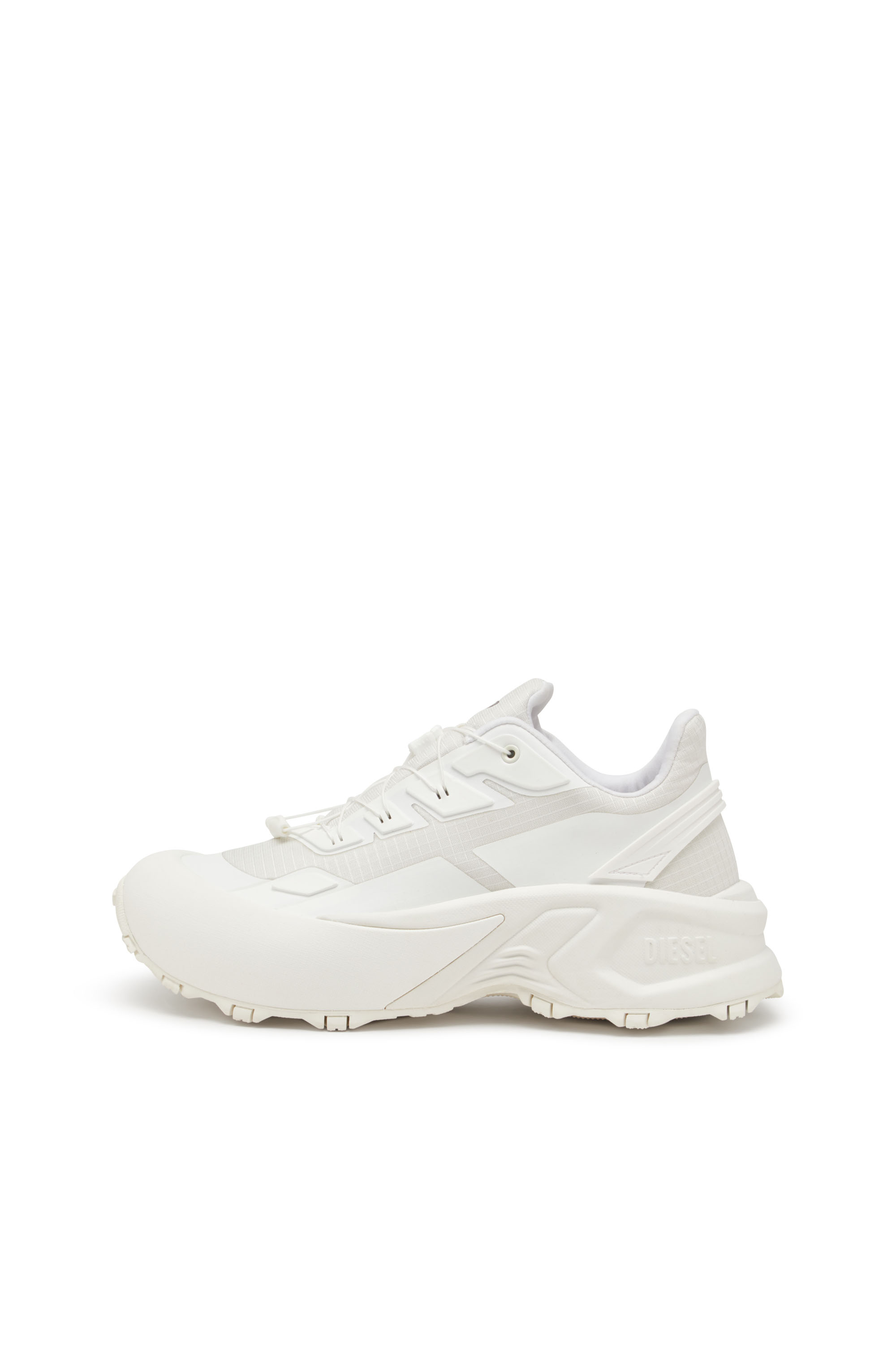 D-CAGE RUNNER, White Diesel - D-CAGE RUNNER, Man's D-Cage Runner-Sneakers in TPU-trimmed ripstop in White - 8