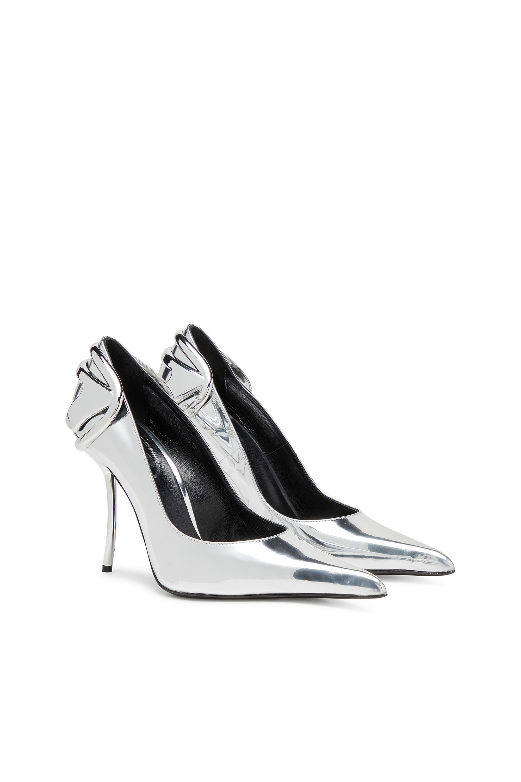 Black and silver pumps hotsell