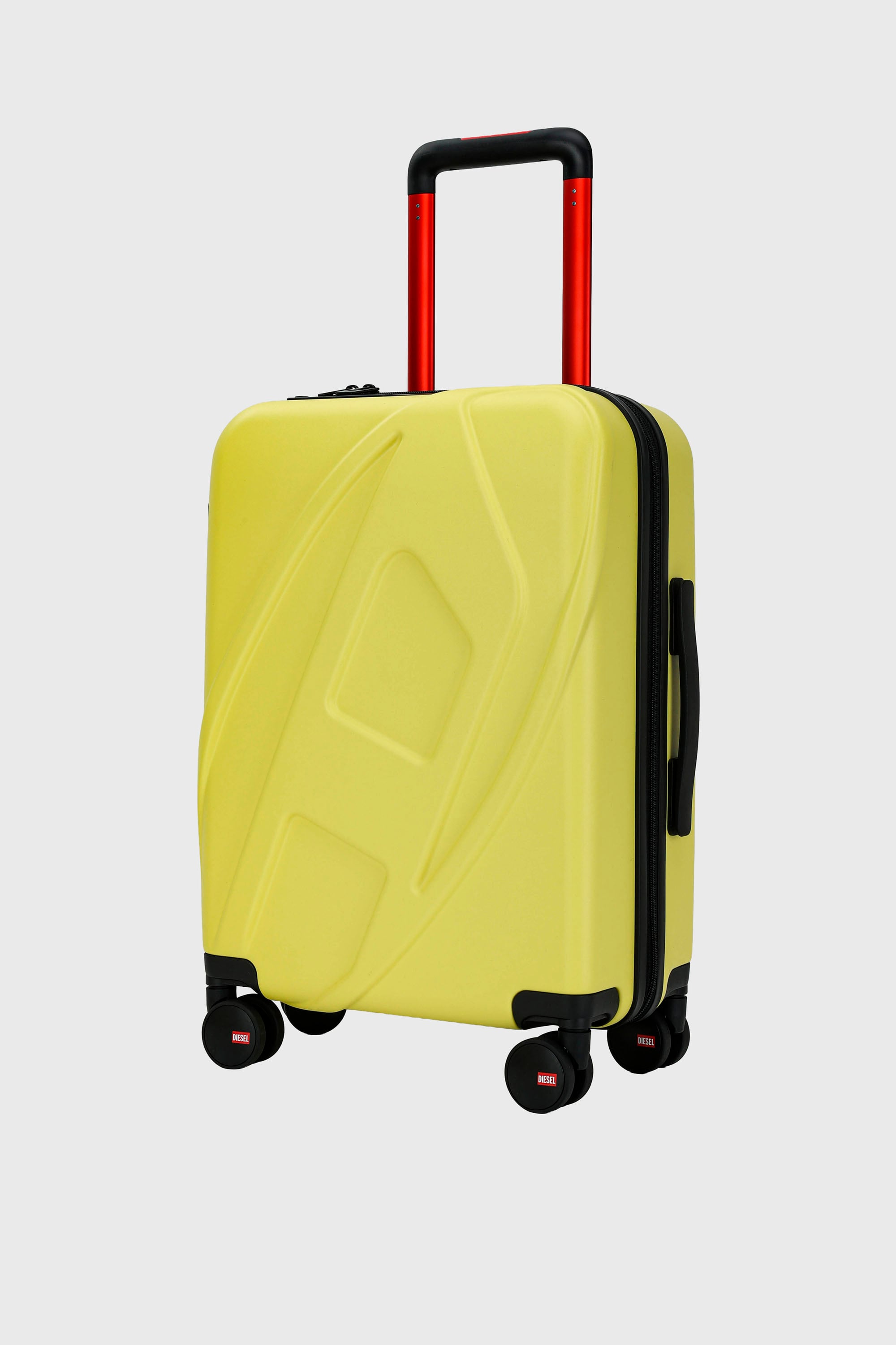 Diesel - LU0043 HARD LUGGAGE - DSL012, Unisex's Oval D suitcase size S in Yellow - 5
