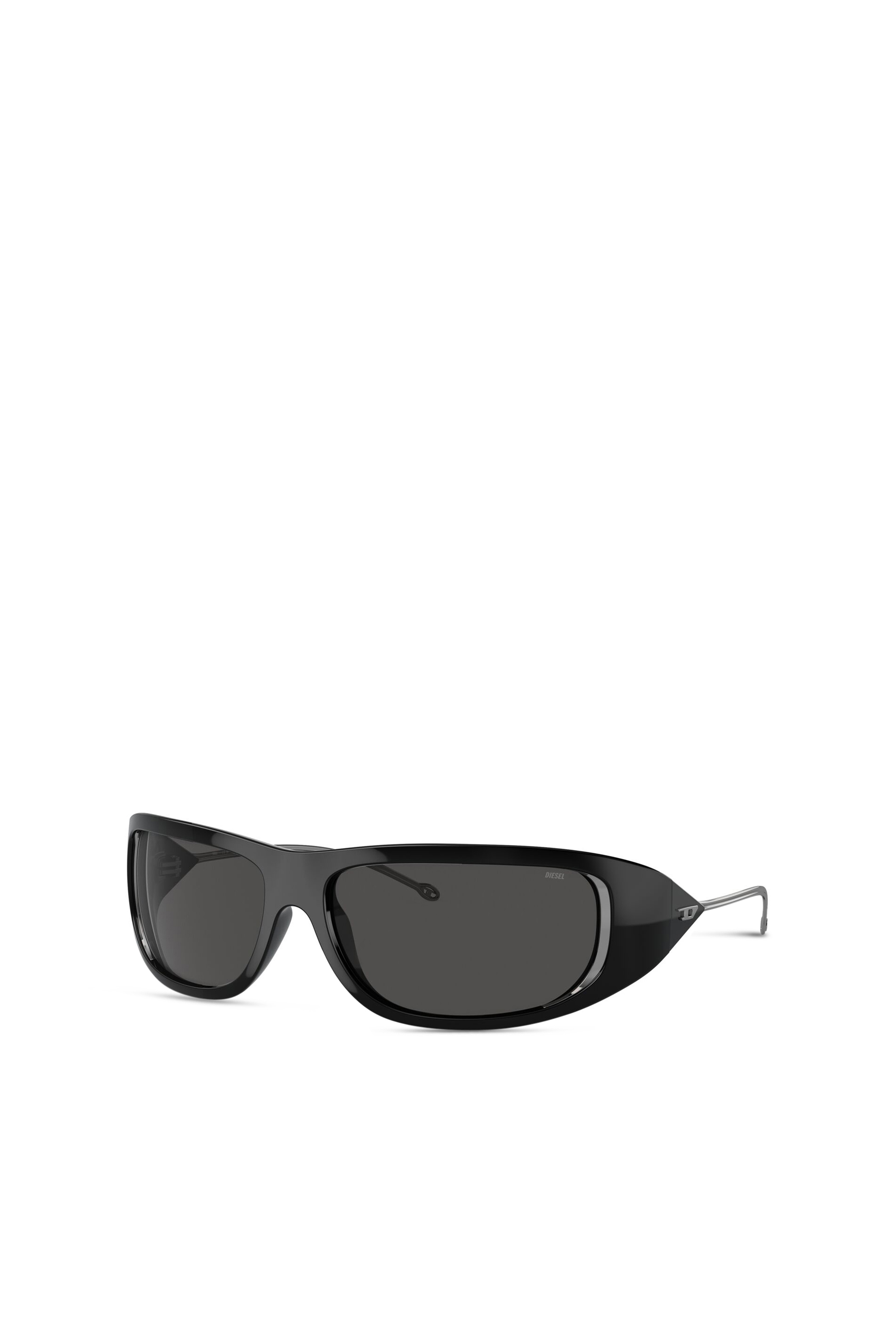 Diesel - 0DL3001 SIZE 61, Unisex's Wraparound style sunglasses in Black - 5