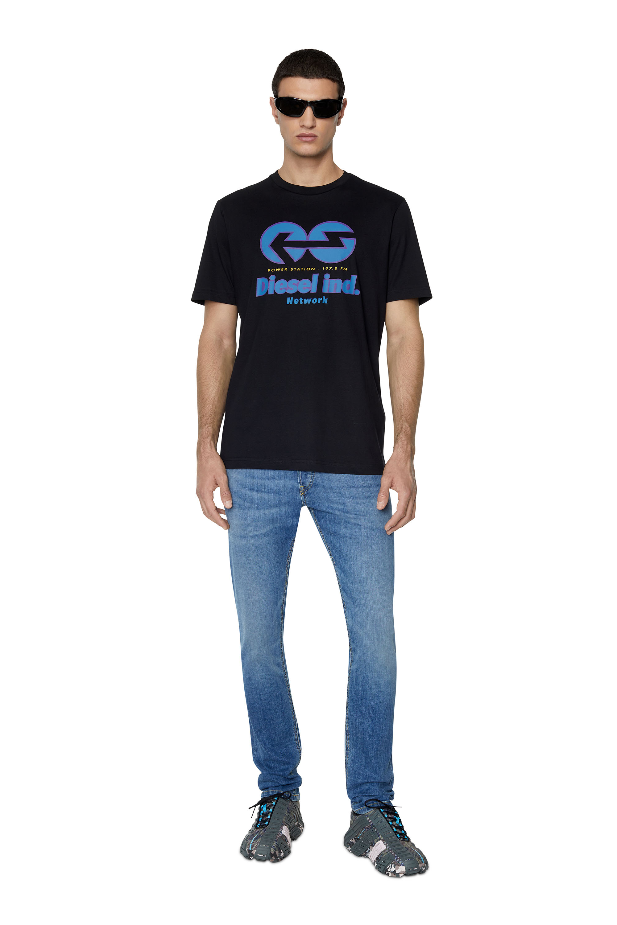 Diesel - D-Luster 0ELAV Slim Jeans, Medium blue - Image 5