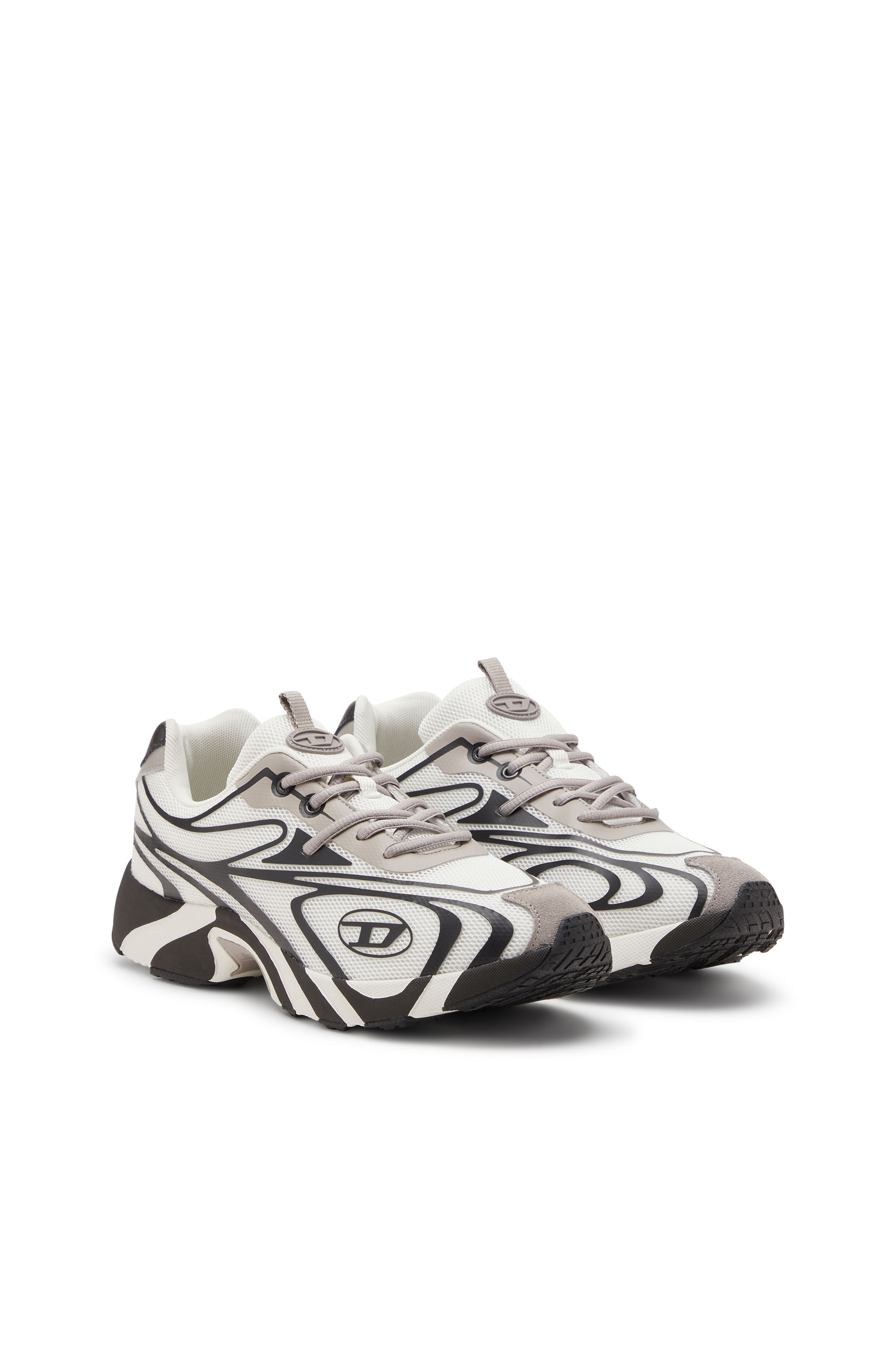 Diesel - S-D-VIT'S 500 LOW, Man's S-D-Vit - Lace-up sneakers in Black/White - 2