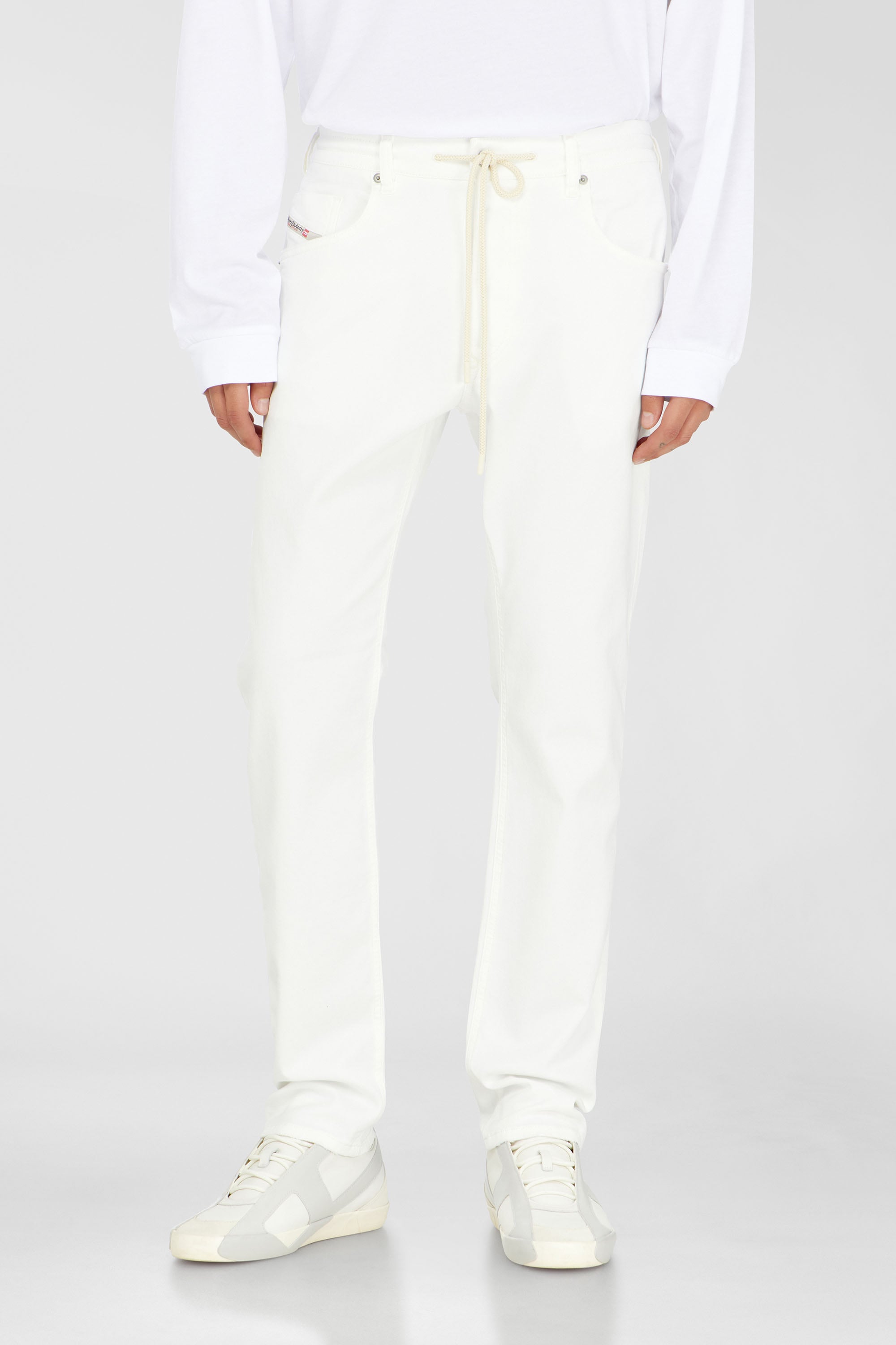 Diesel - Man's Regular 2032 D-Krooley Joggjeans&reg; 068HX, White - 1