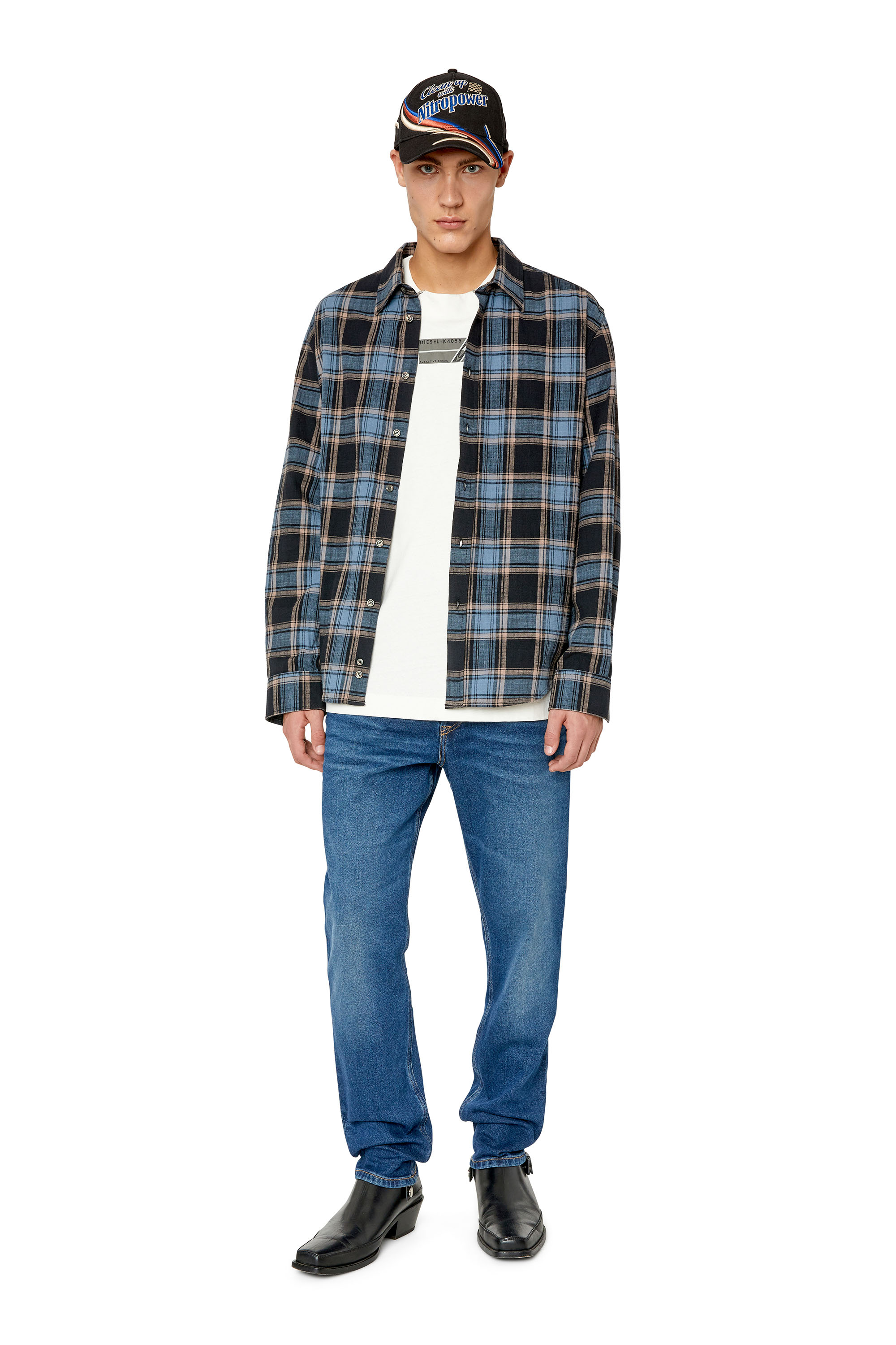 Diesel - 2006 D-Fining 0GYCS Tapered Jeans, Dark Blue - Image 5
