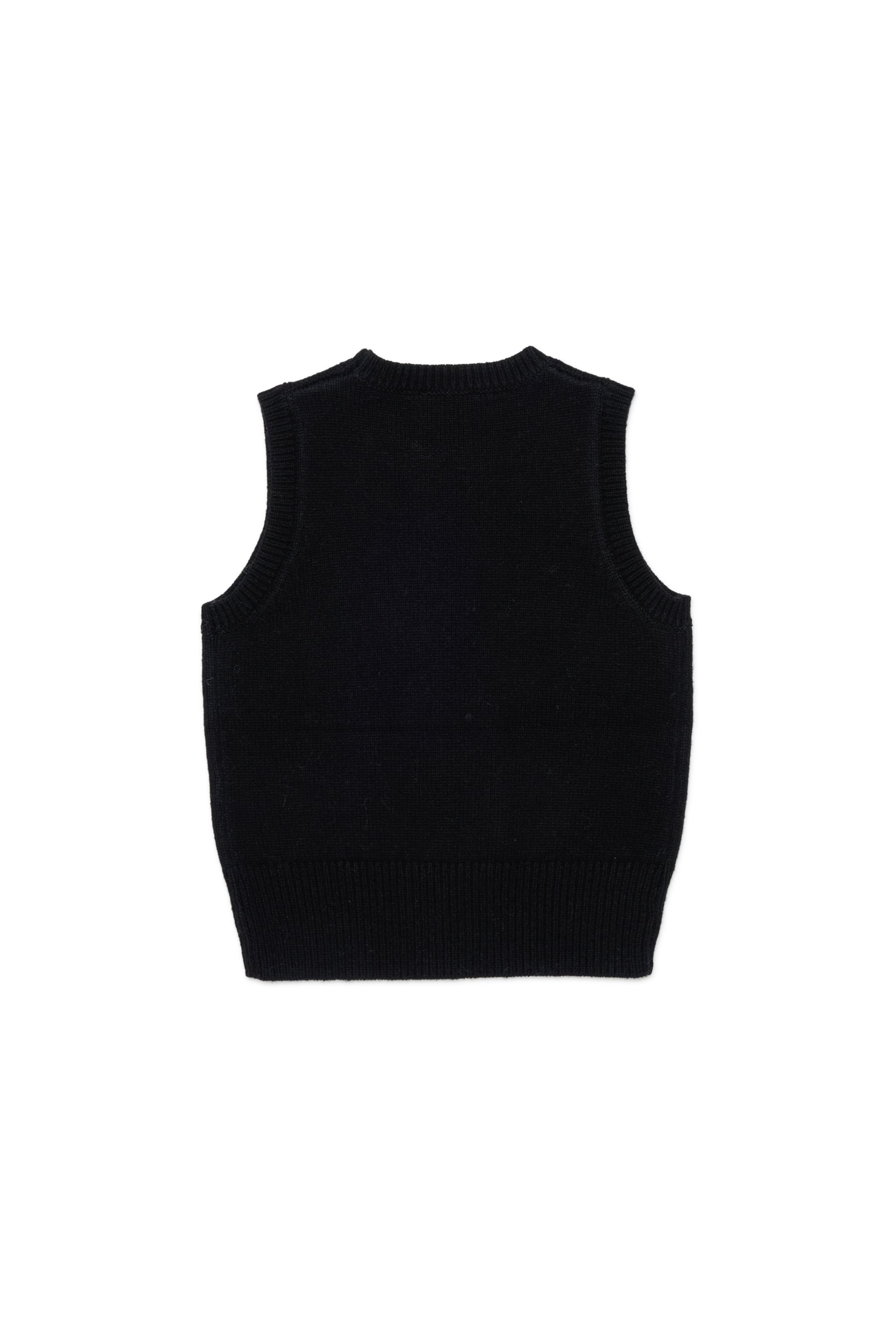 Diesel - KIMKY, Woman's Cashmere-enriched knit vest in Black - 2
