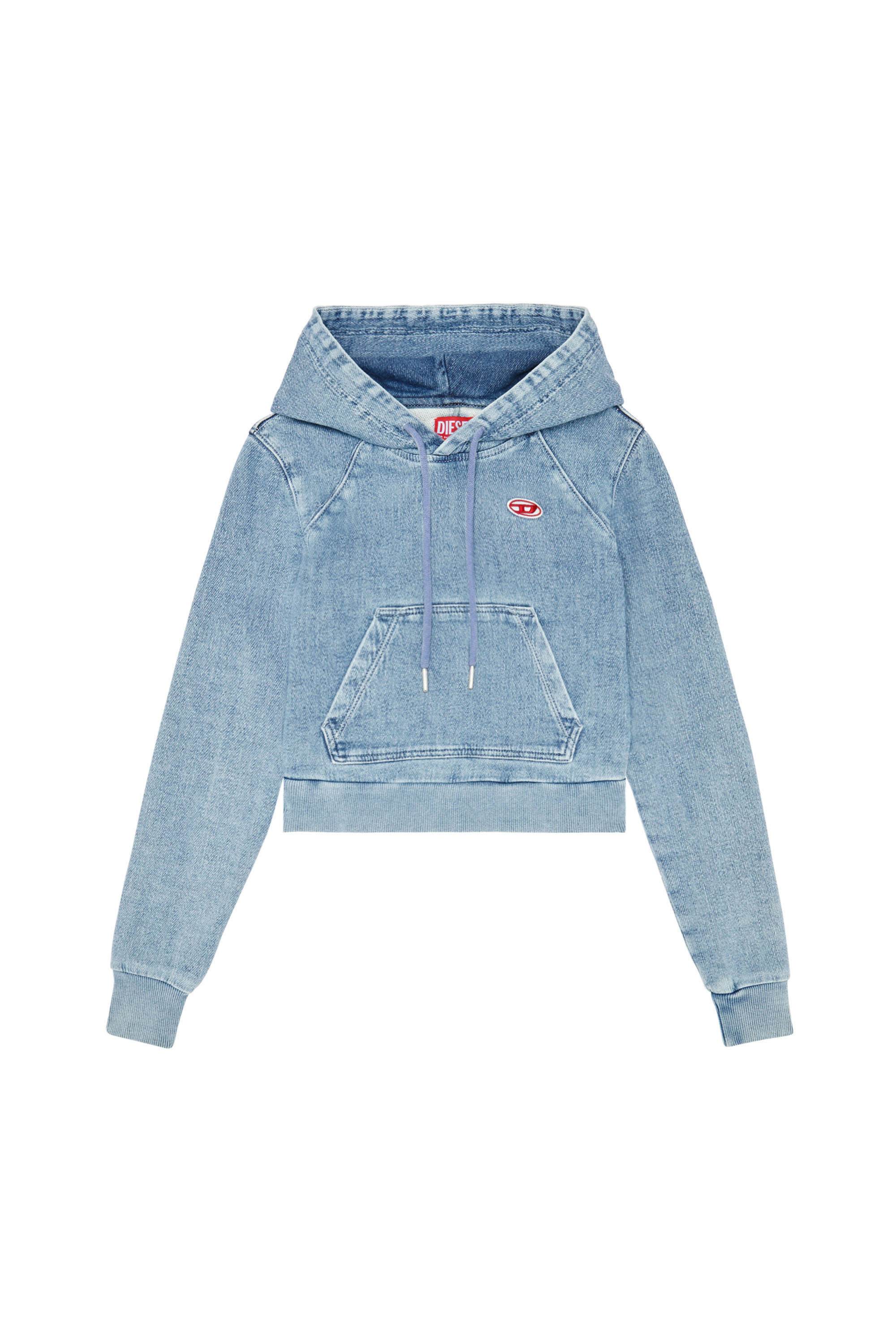 D-ANGY-HOOD TRACK DENIM JOGGJEANS, Light Blue - Sweaters