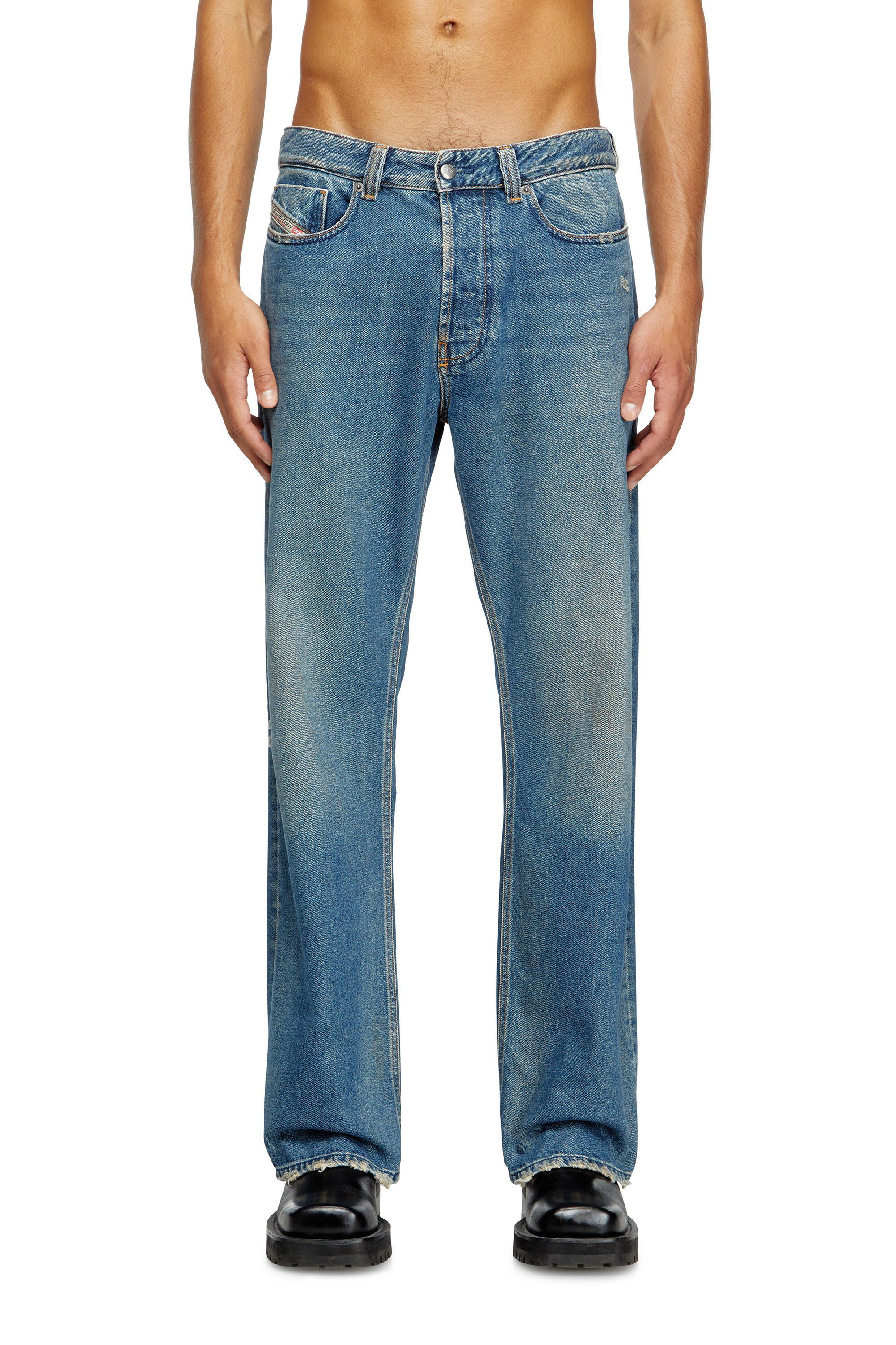 Diesel - Man's Relaxed Jeans 1980 D-Eeper 09J79, Medium blue - 2