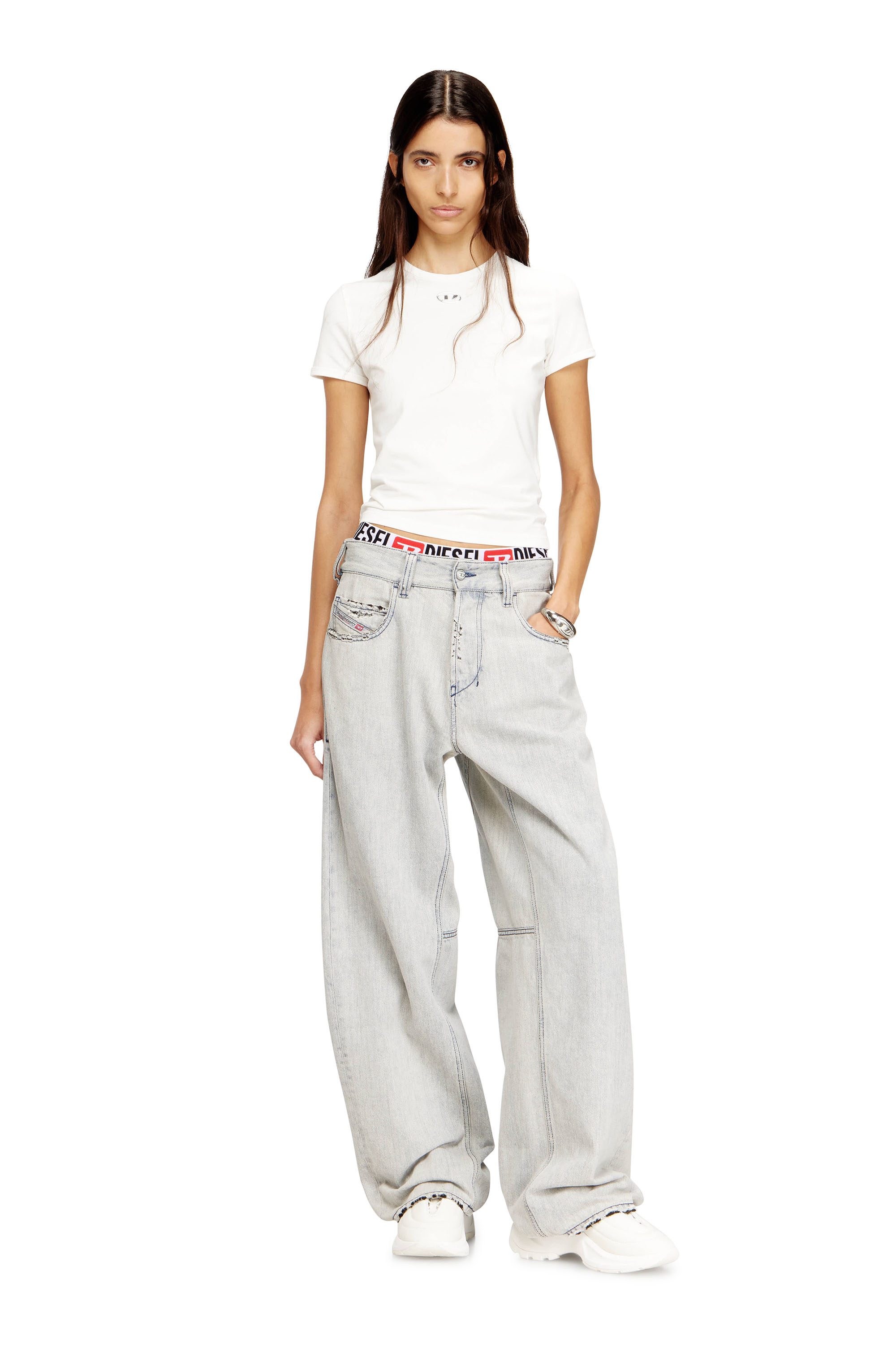 Diesel - Unisex's Relaxed Jeans 1997 D-Enim-M 068UR, Light Blue - 7