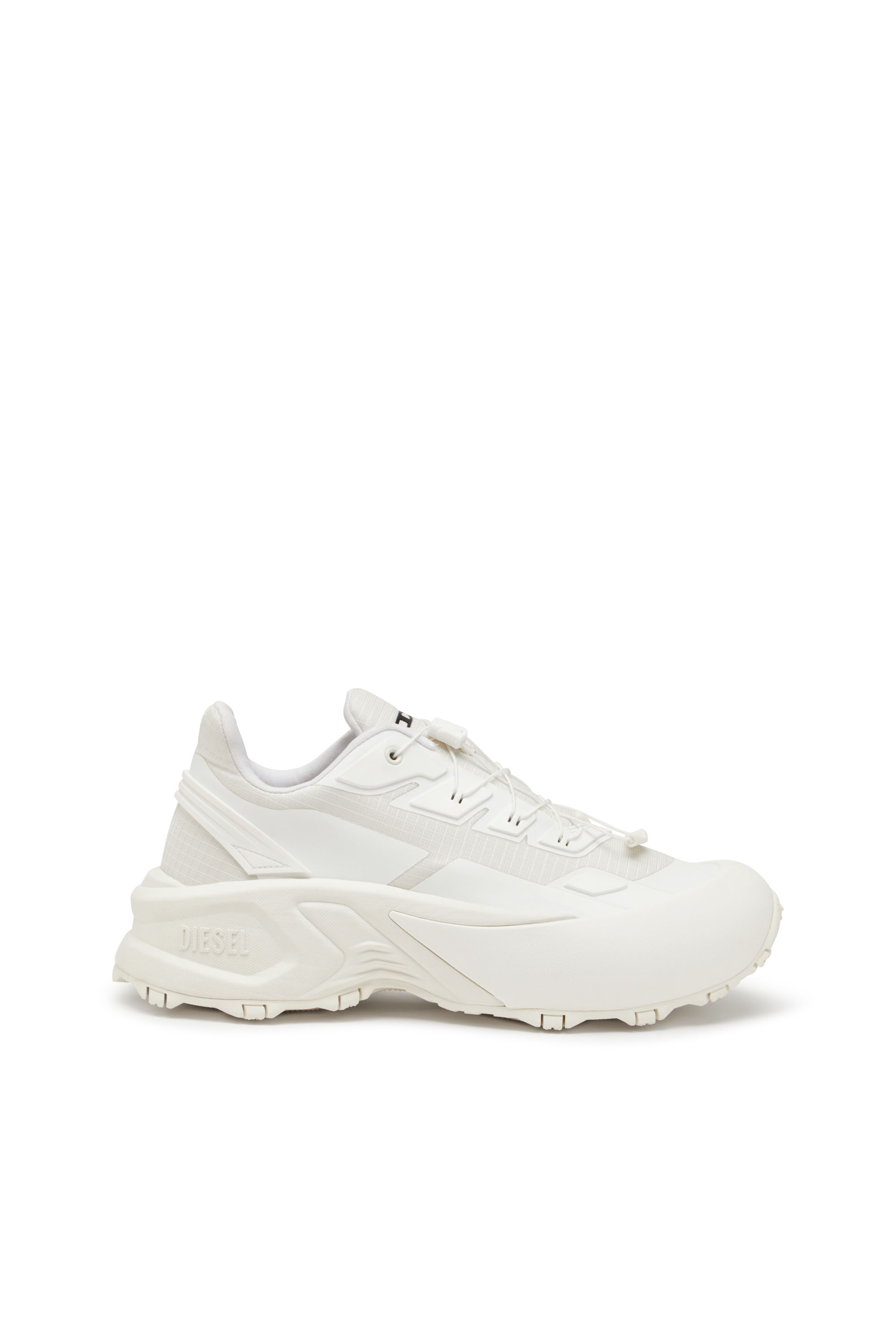 D-CAGE RUNNER, White Diesel - D-CAGE RUNNER, Man's D-Cage Runner-Sneakers in TPU-trimmed ripstop in White - 1