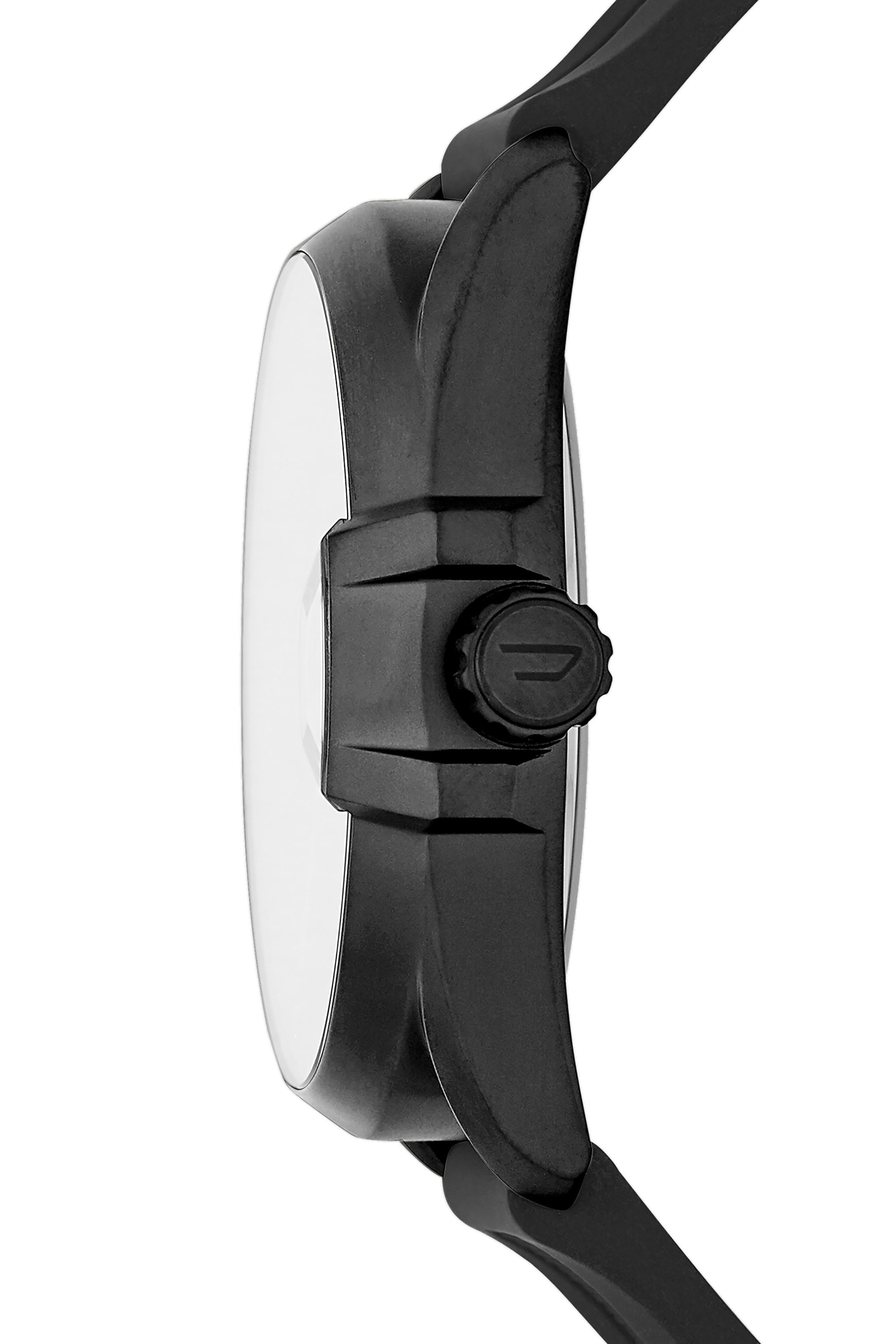 Diesel - DZ1892, Man's MS9 three-hand black silicone watch in Black - 2
