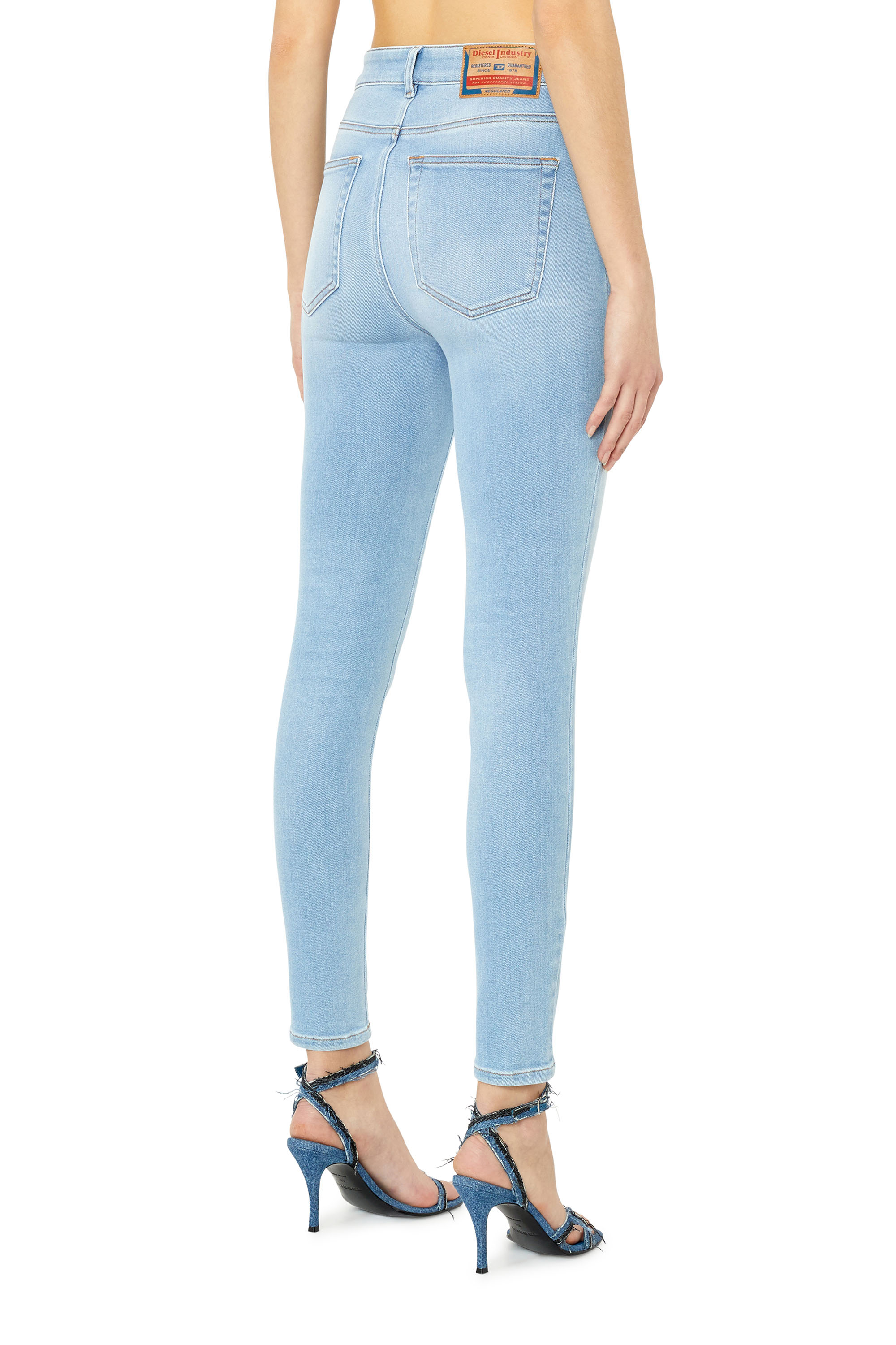Diesel - Super skinny Jeans 1984 Slandy-High 09E76, Light Blue - Image 3