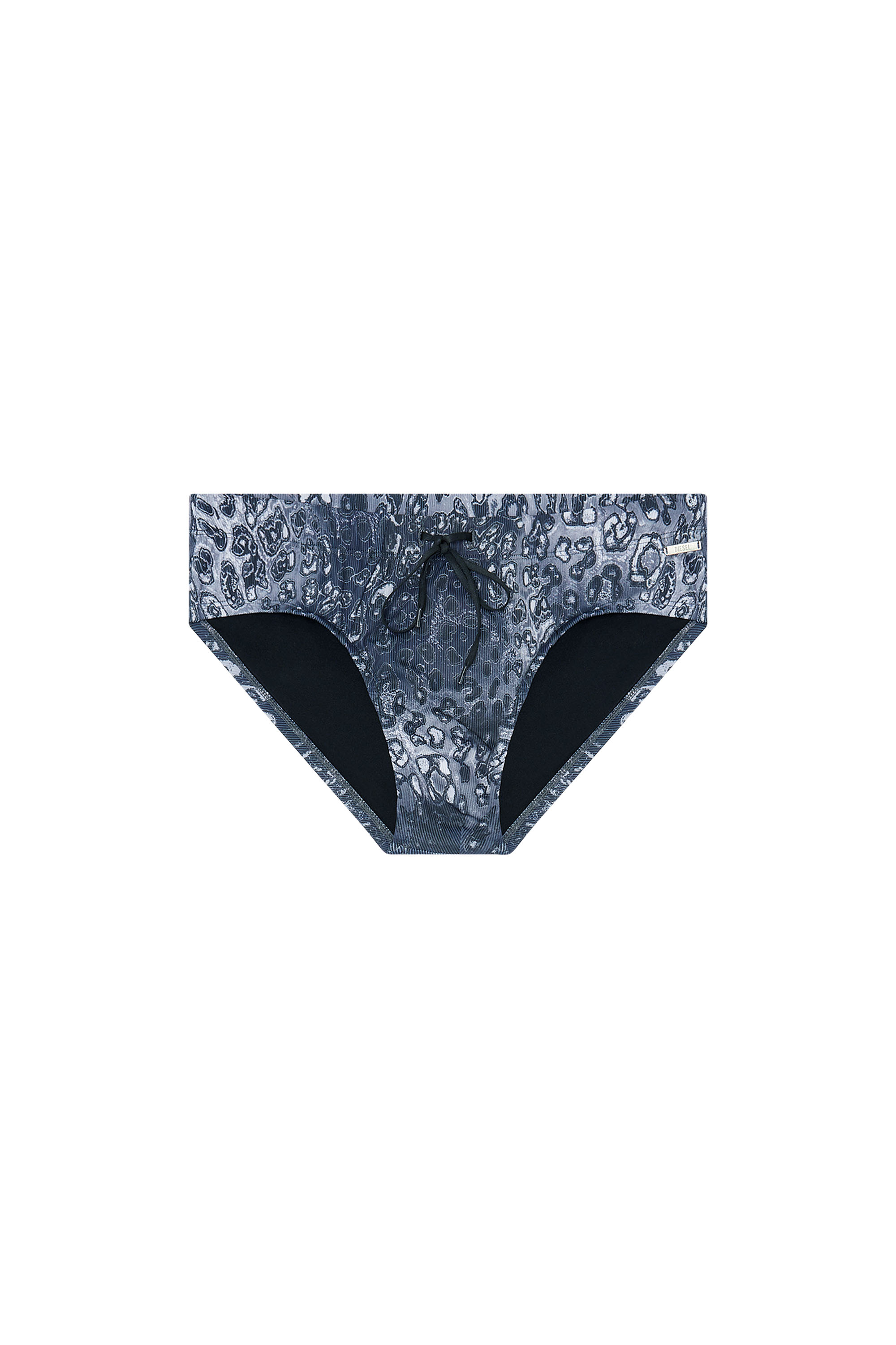 Diesel - ALFIE-UTLT, Man's Animal-print swimsuit in recycled tech fabric in Blue - 4