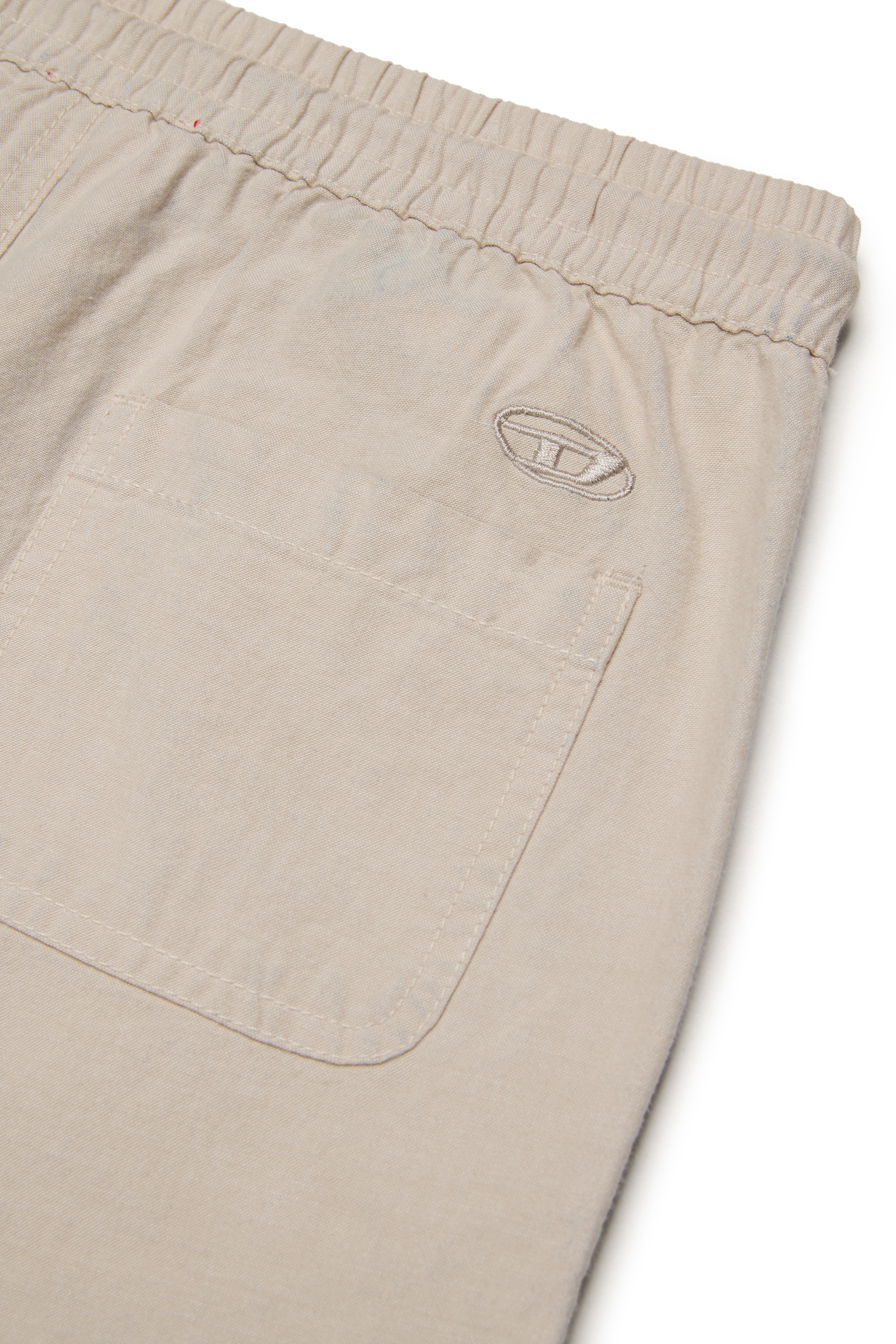 Diesel - PCALLY, Man's Sweat pants with drawstring waist in Beige - 4