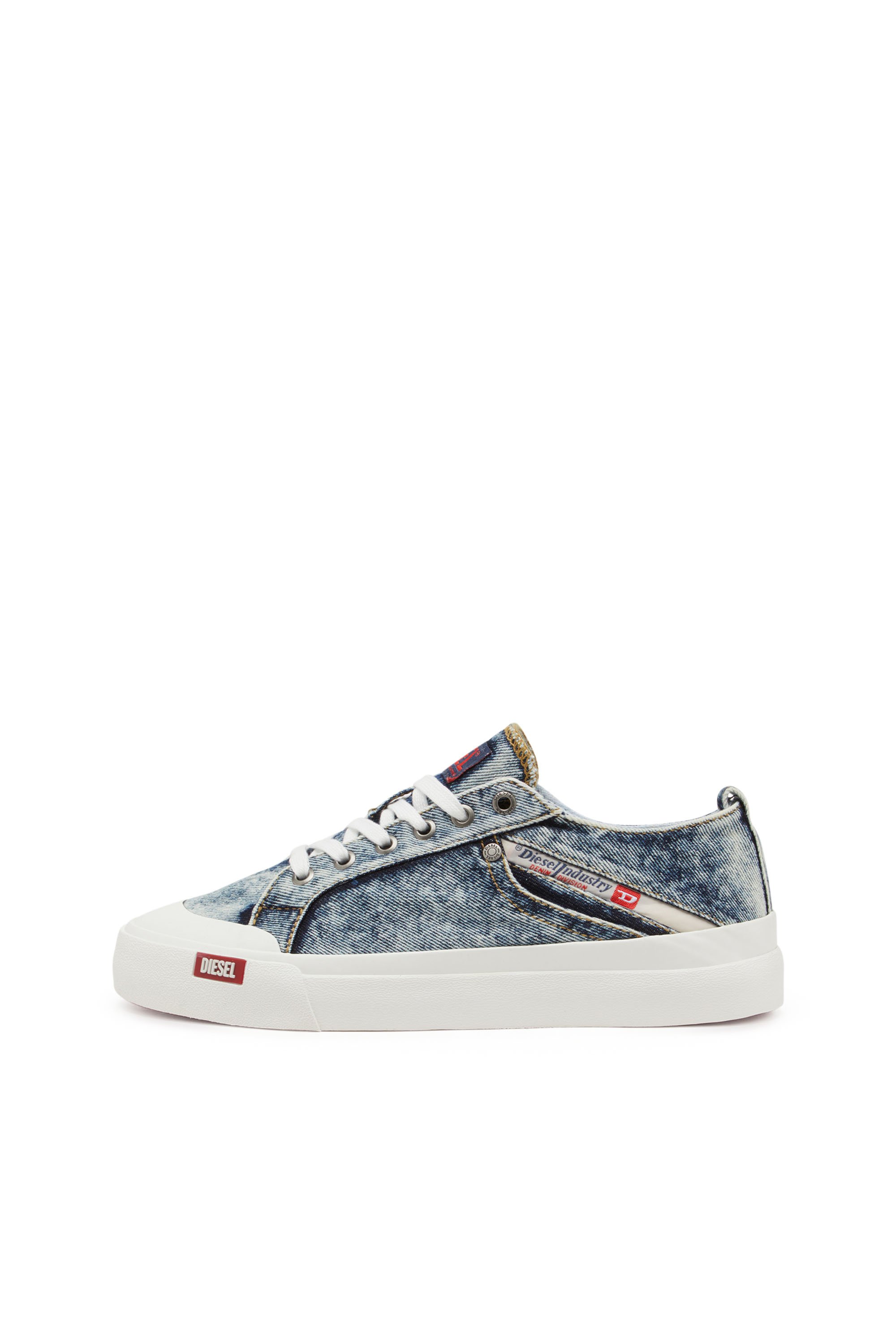 Diesel - S-ATHOS NMD LOW W, Woman's S-Athos-Denim sneakers with pocket detail in Blue - 7