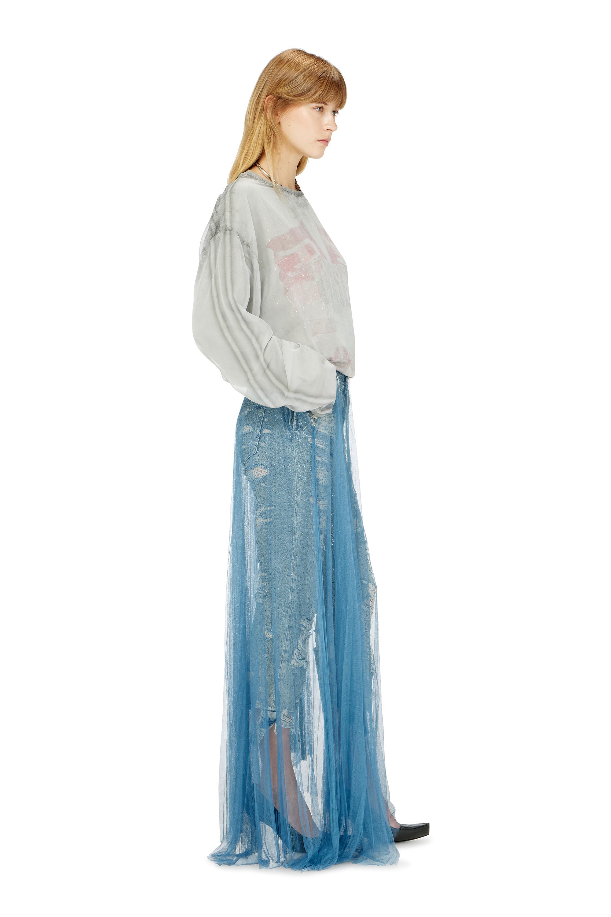 Diesel - Woman's Regular Jeans D-Aisi 0DBER, Medium blue - 2
